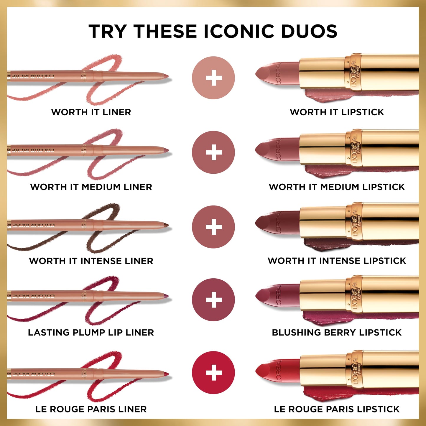 L'Oreal Paris Colour Riche Lip Liner Pencil, Creamy Lip Liner with Omega 3 and Vitamin E, 708 All About Pink (Neutral Rose Pink)