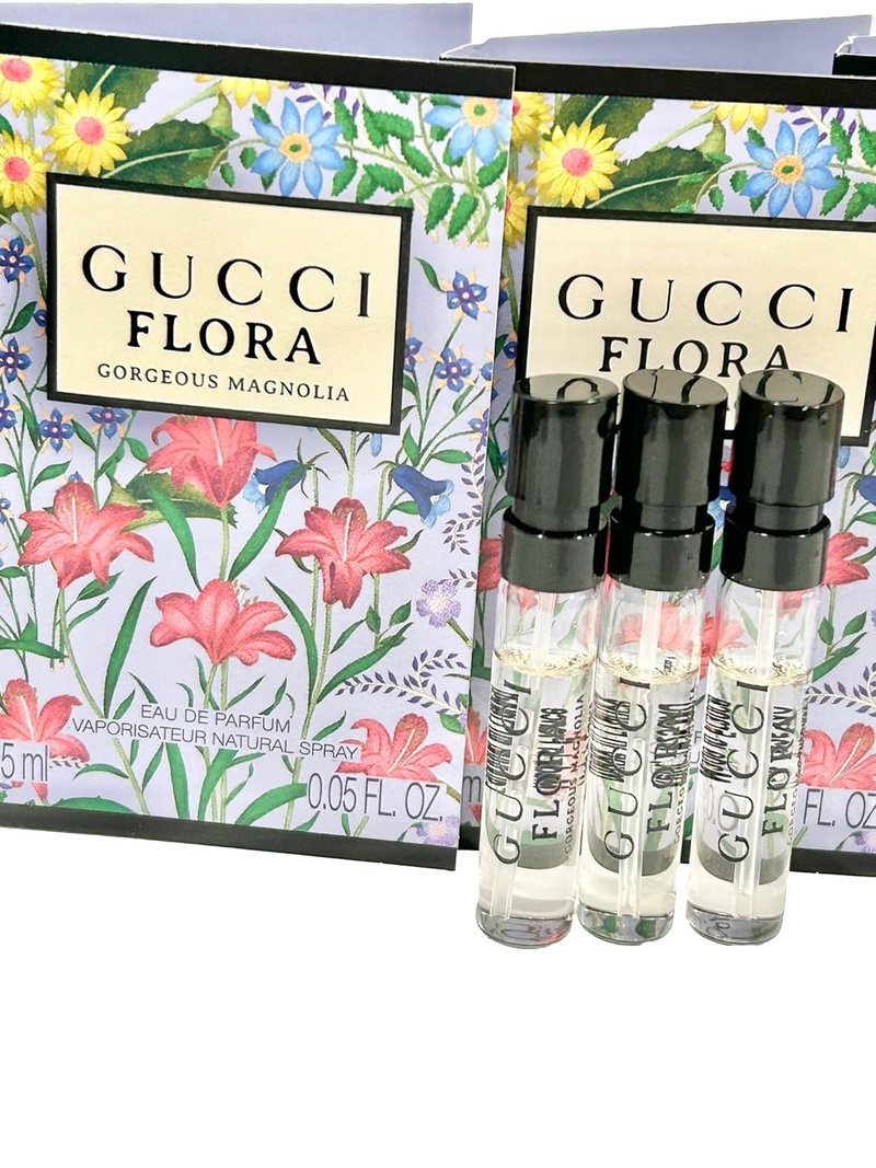Gucci Flora Gorgeous Magnolia Women's EDP Spray - 1.5 ml | Set of 3 Travel Size Perfumes