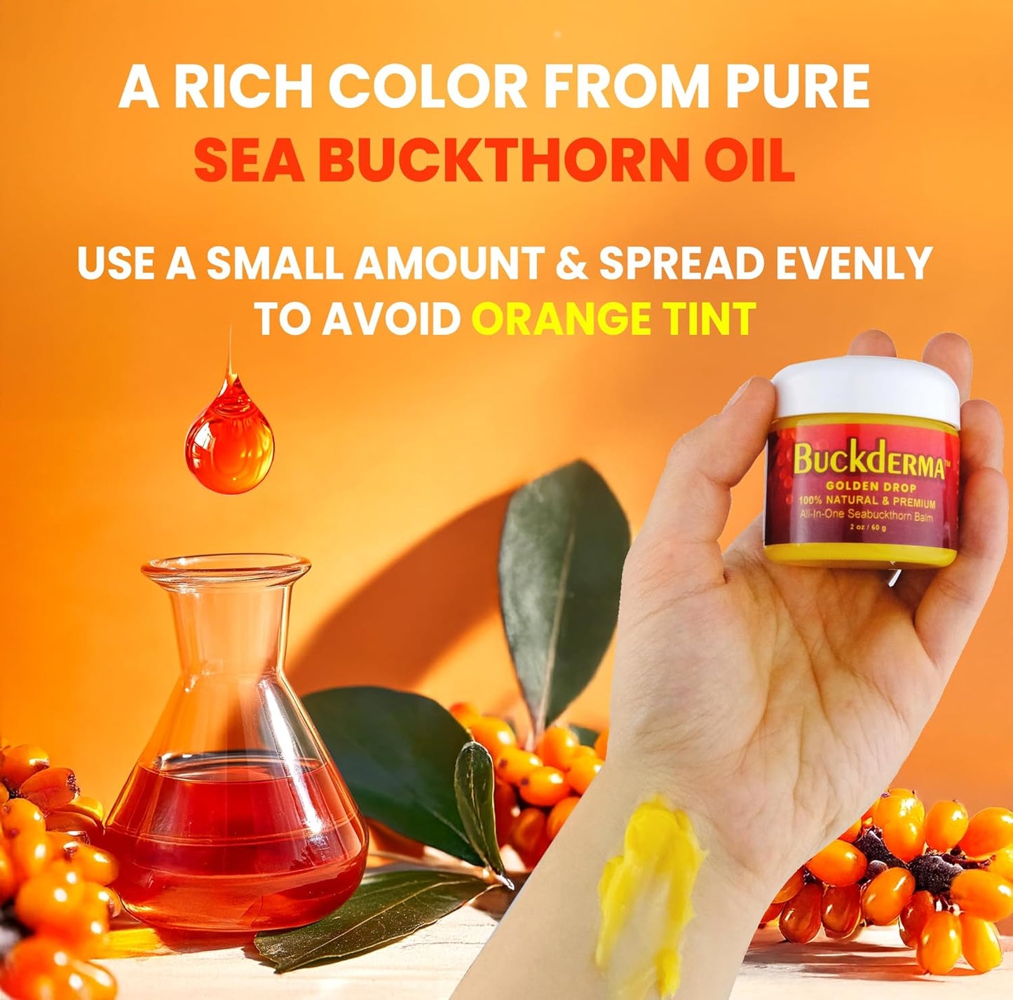 Seabuckthorn Balm - All-In-One Essential Oil Facial Moisturizer & Makeup Remover | 2 Ounce