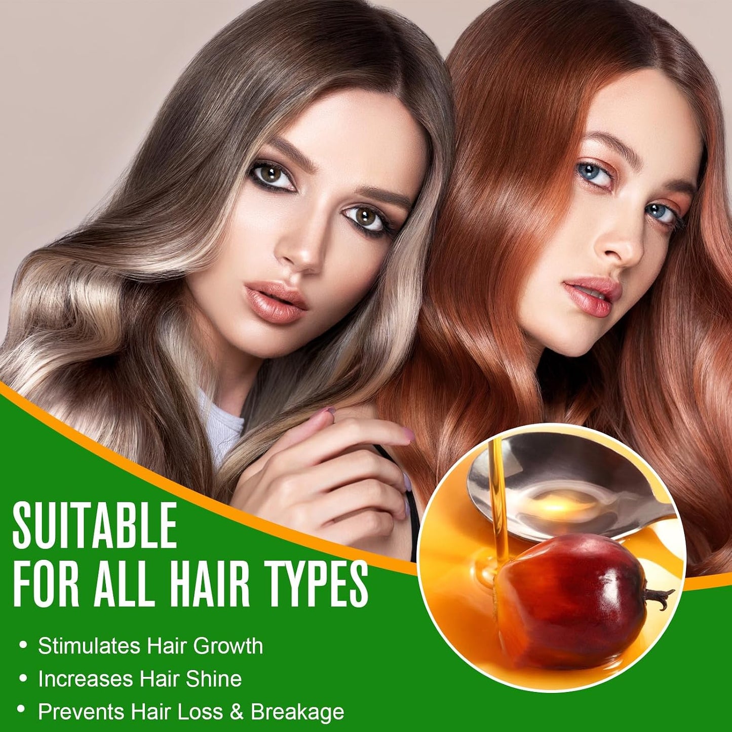 Batana Oil - 100% Pure Natural Hair Growth Oil | Nourishes & Eliminates Split Ends, 2.02 fl oz
