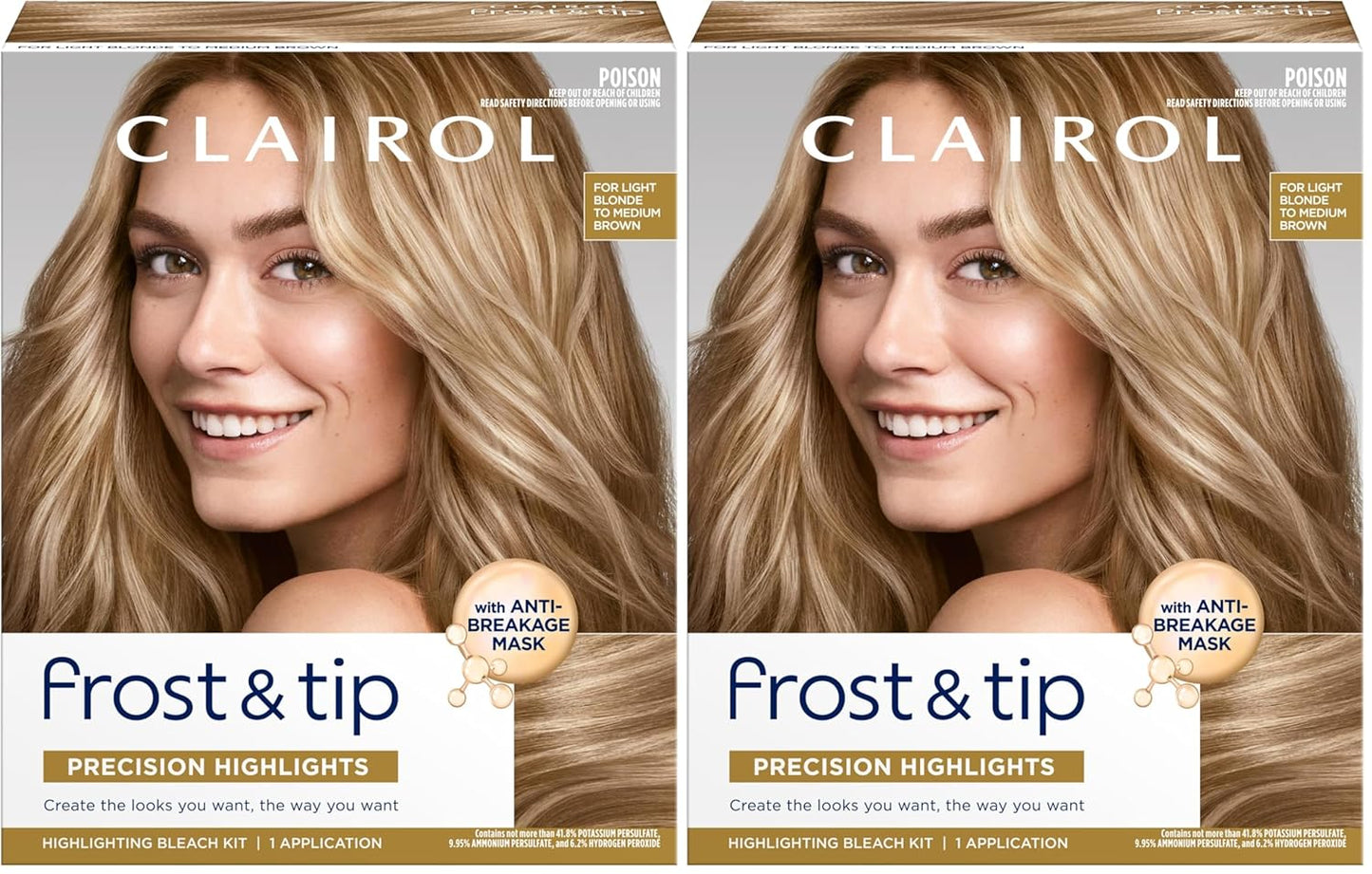 Clairol Nice'n Easy Hair Dye - Light Blonde to Medium Brown Color | Frost & Tip, 1 Pack
