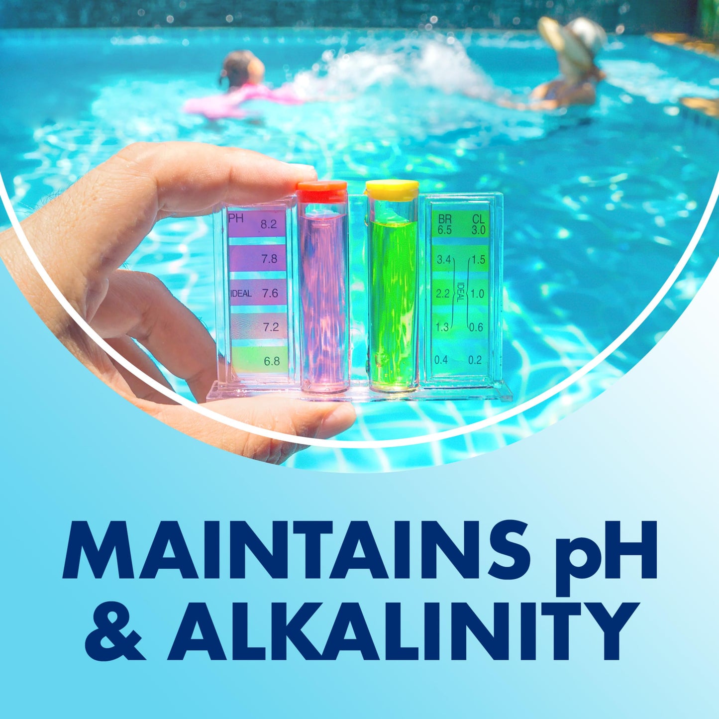 ARM & Hammer Clear Balance, One Step Alkalinity & pH Maintenance Tablets for Swimming Pools & Spa, Long-Lasting Water Balancer, 24 Count