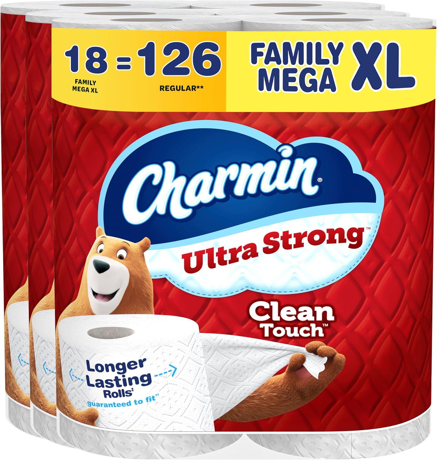 Charmin Ultra Strong Toilet Paper - 24 Mega Rolls | 120 Regular Rolls, Soft & Durable