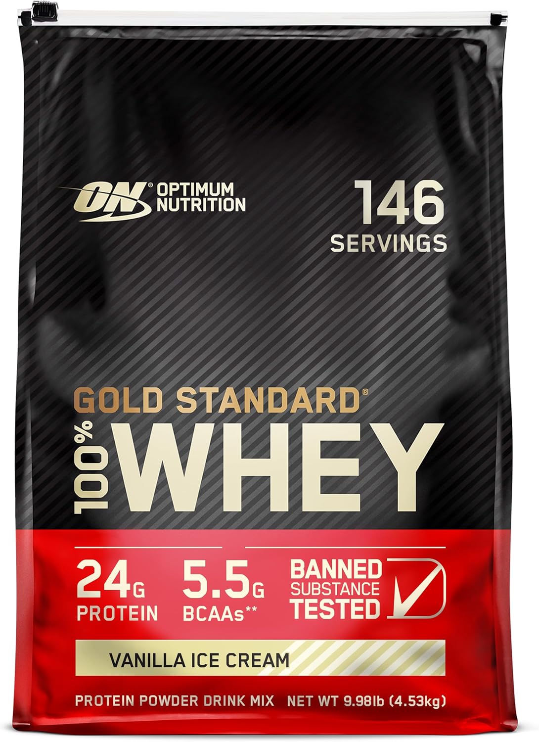 Optimum Nutrition Whey Protein Powder - Double Rich Chocolate Flavor | 1.98 lb Size