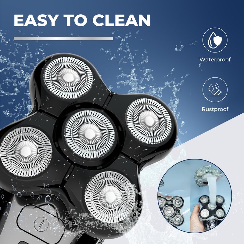 3 Pack Pro Head Shaver Replacement Blades Compatible with Remington Balder Pro Head Shaver Model XR7000, Precision Electric Shaving for Bald Men