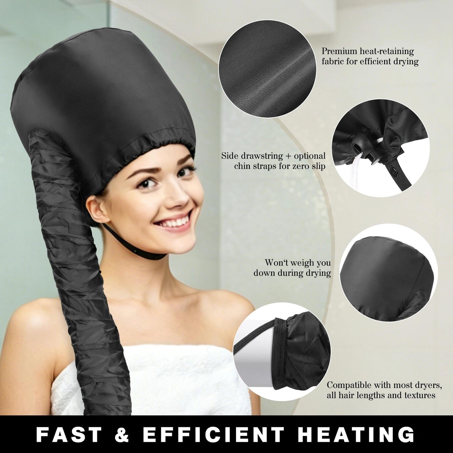 CFM - Hooded Hair Dryer Bonnet