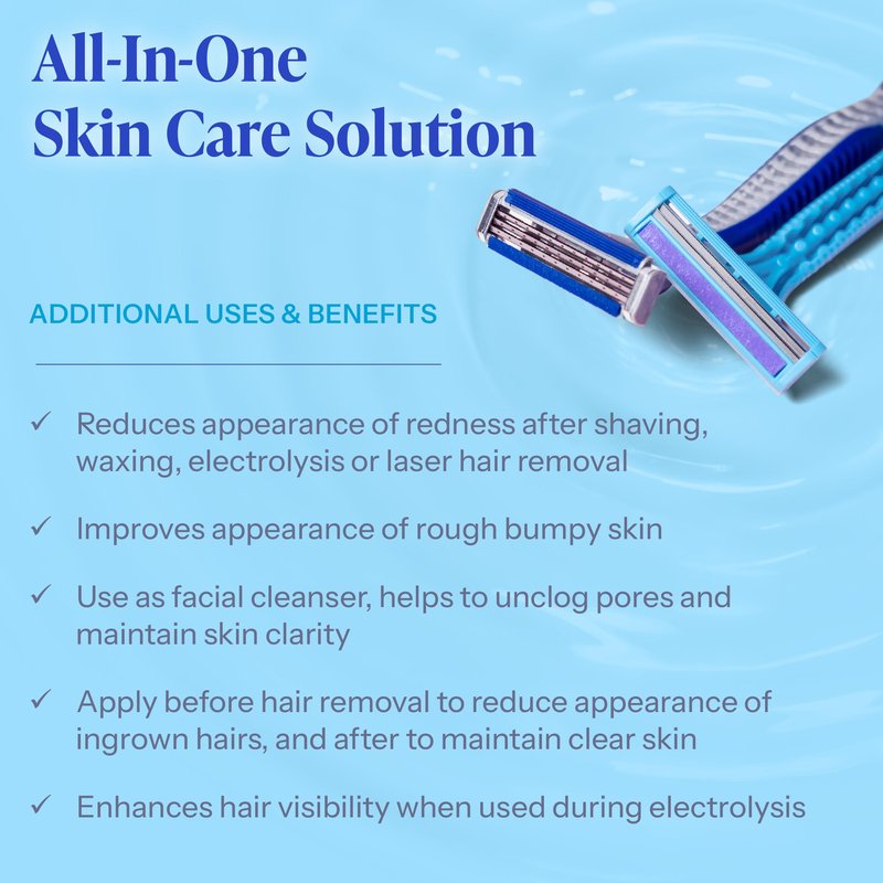 Tend Skin Solution for Unsightly Razor Bumps, Ingrown Hair and Razor Burns, Post Shaving and Waxing Toner for Men and Women, Made in USA, 4 Oz