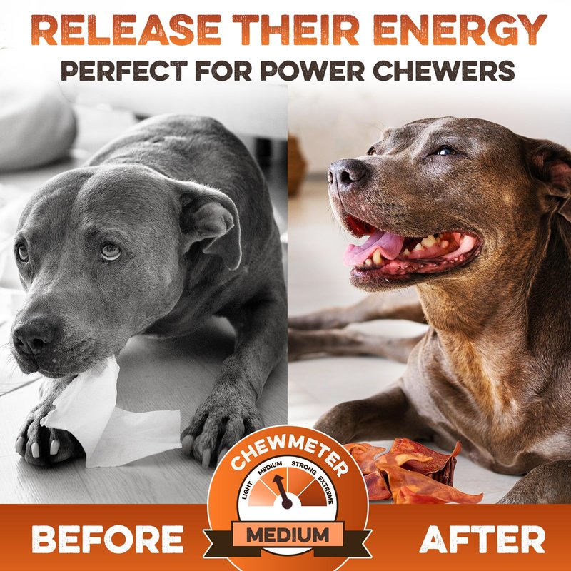 BRUTUS & BARNABY Whole Pig Ears for Dogs, 12 Ct. – All-Natural Single Ingredient Dog Chews, Slow Cooked & Fully Digestible Rawhide Alternative