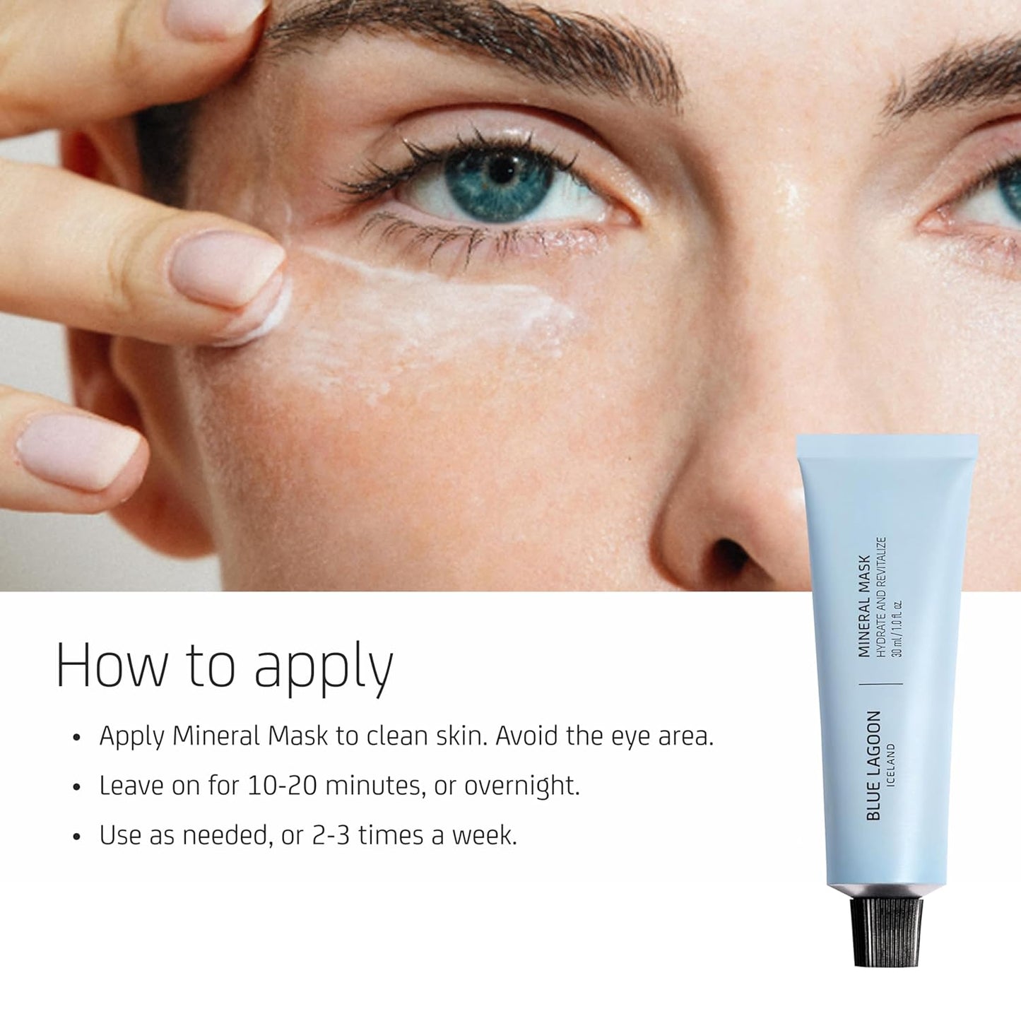 Blue Lagoon Skin Science - Hydrating Overnight Mineral Face Mask - Moisturizing Bioactive Icelandic Skincare | 1 fl oz (30 ml)