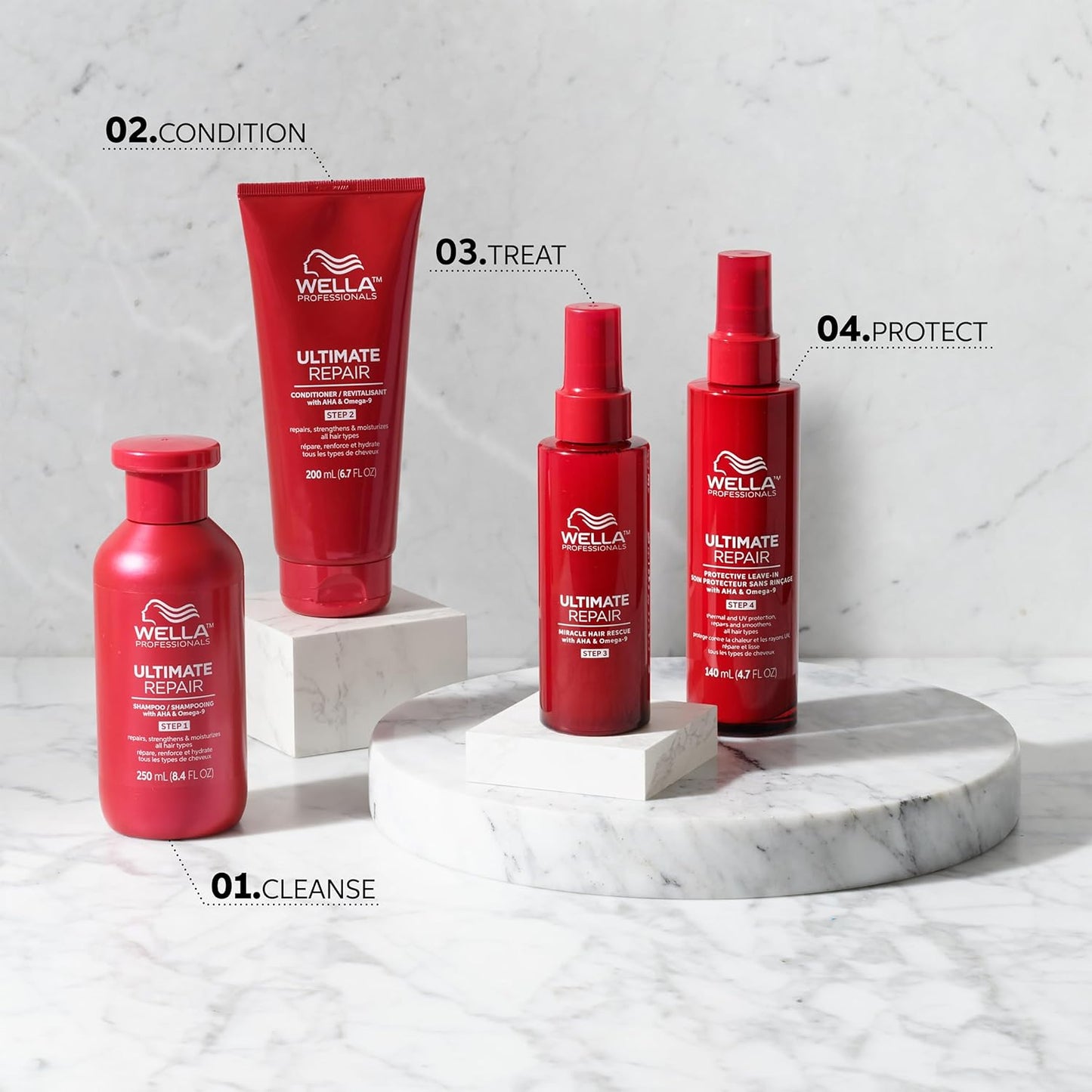 Wella Professionals Ultimate Repair Leave-In Treatment - Thermal & UV Protection for Damaged Hair | 4.7 Fl Oz