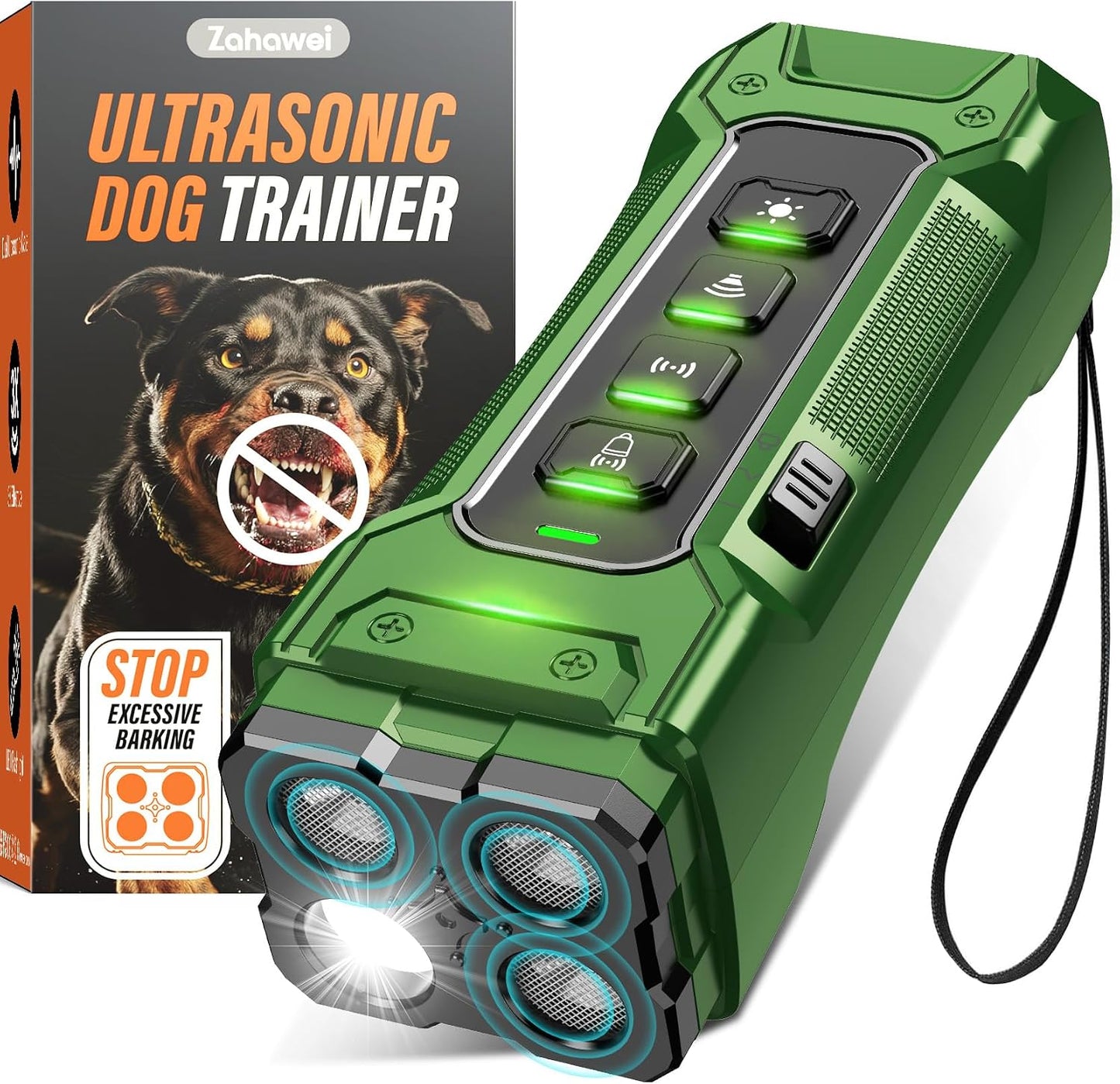 Dog Bark Deterrent Device - Ultrasonic Anti-Barking Tool | 50ft Range, Rechargeable & Safe for Training