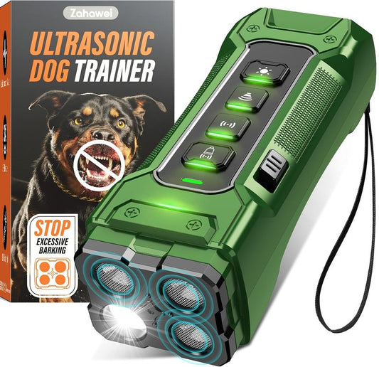 Dog Bark Deterrent Device - Ultrasonic Anti-Barking Tool | 50ft Range, Rechargeable & Safe for Training