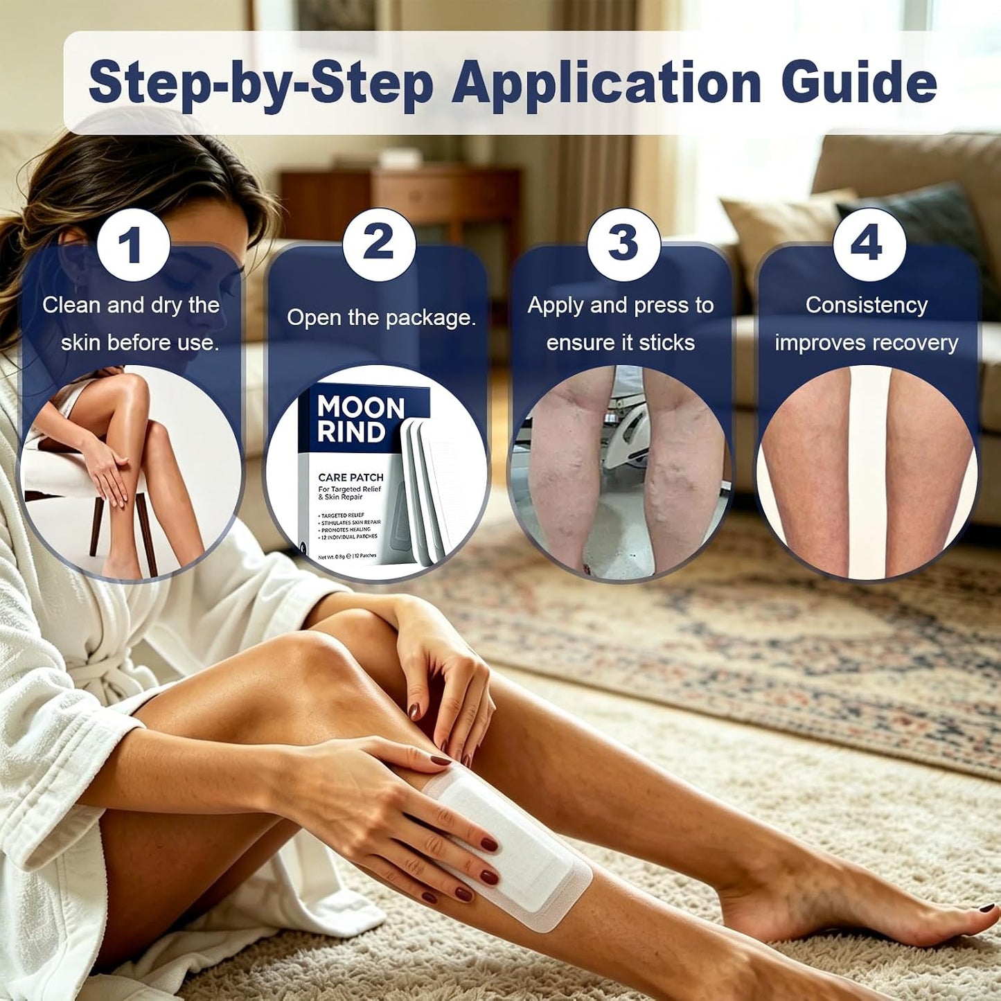 Moon Rind Care Patch - Natural Moisturizing Treatment for Skin | 1 Box