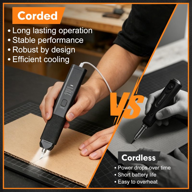 Ultrasonic Cutter, 40kHz High Precision Ultrasonic Cutting Knife, 30W Corded Ultrasonic Knife for Better Cooling, Effortless Support Removal Tool for 3D Printing, Resin, PCB, Leather, Hobby DIY Craft