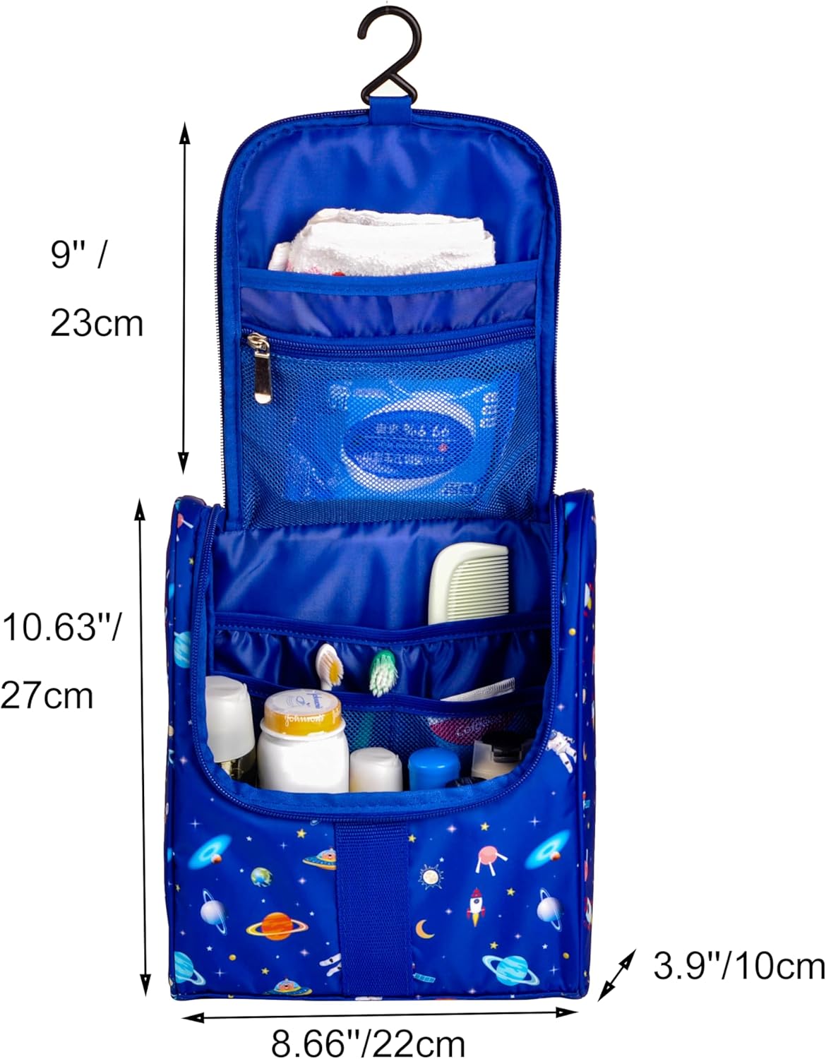 Cute Cartoon Kids Toiletry Bag - Astronaut Travel Cosmetic Organizer | Perfect for Boys & Girls