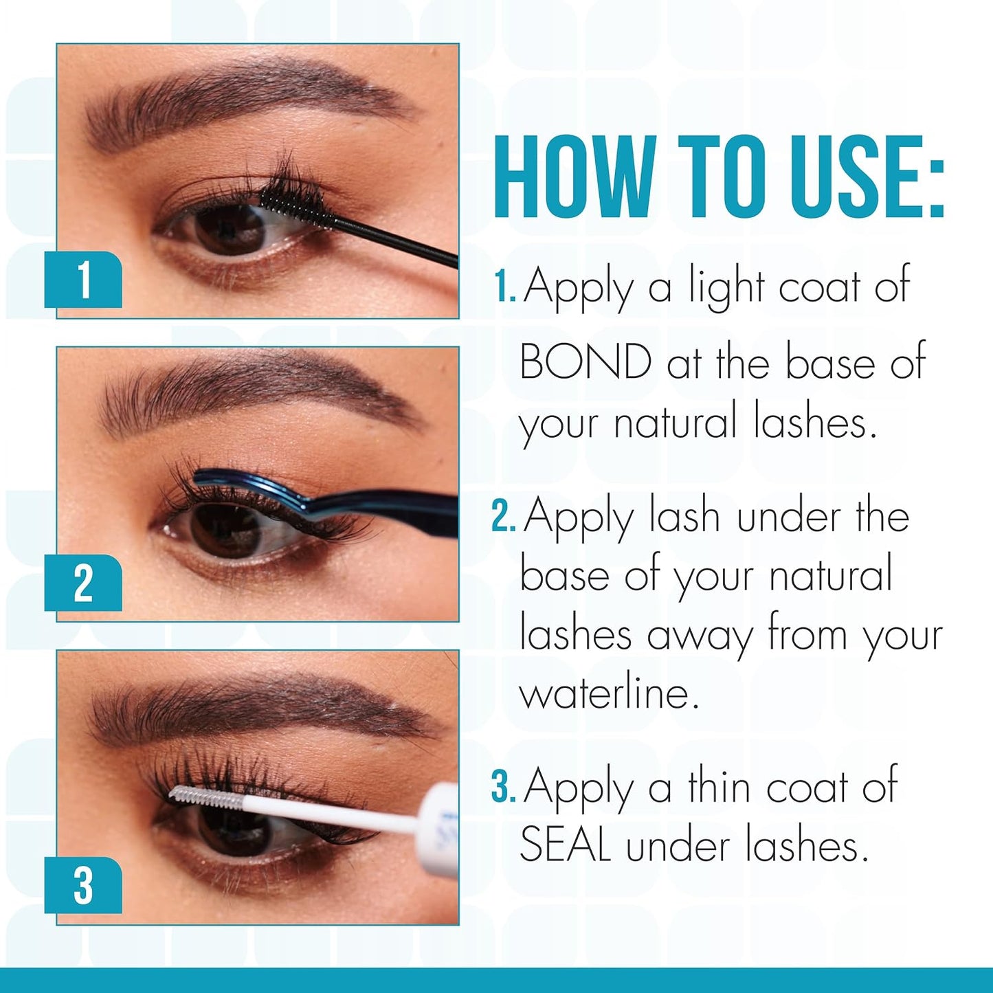 Underlash Lash Bond and Seal - Waterproof Dual-Ended Eyelash Glue for Long-Lasting Hold | Ideal for Lash Clusters