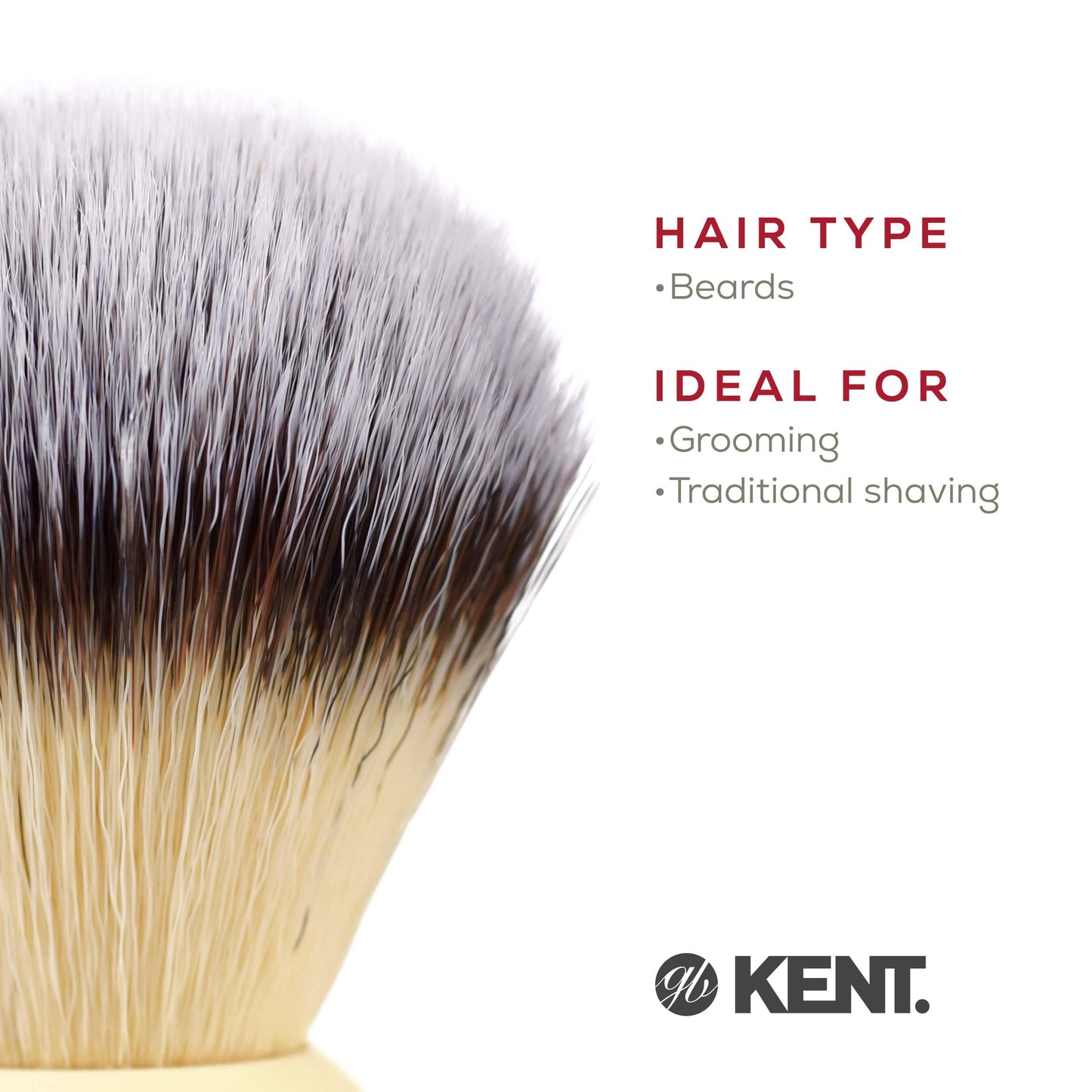 Kent BK2 Shaving Brush, Handcrafted Badger Brush and Mock Ivory Base Shave Brush, Shaving Brush for Shave Cream and Shaving Soap for a Perfect Lather, Kent Luxury Shaving Since 1777. Made in England