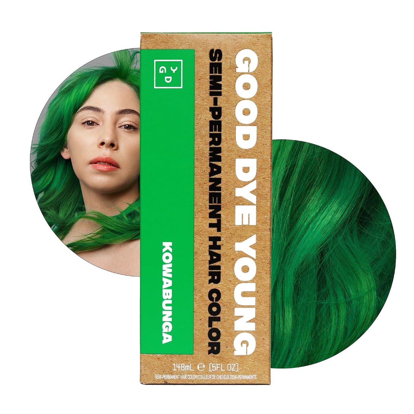 Good Dye Young Semi-Permanent Hair Color - Vegan Pink Hair Dye for Non-Damaging Color | 5 FL OZ, Lasts Up to 24 Washes