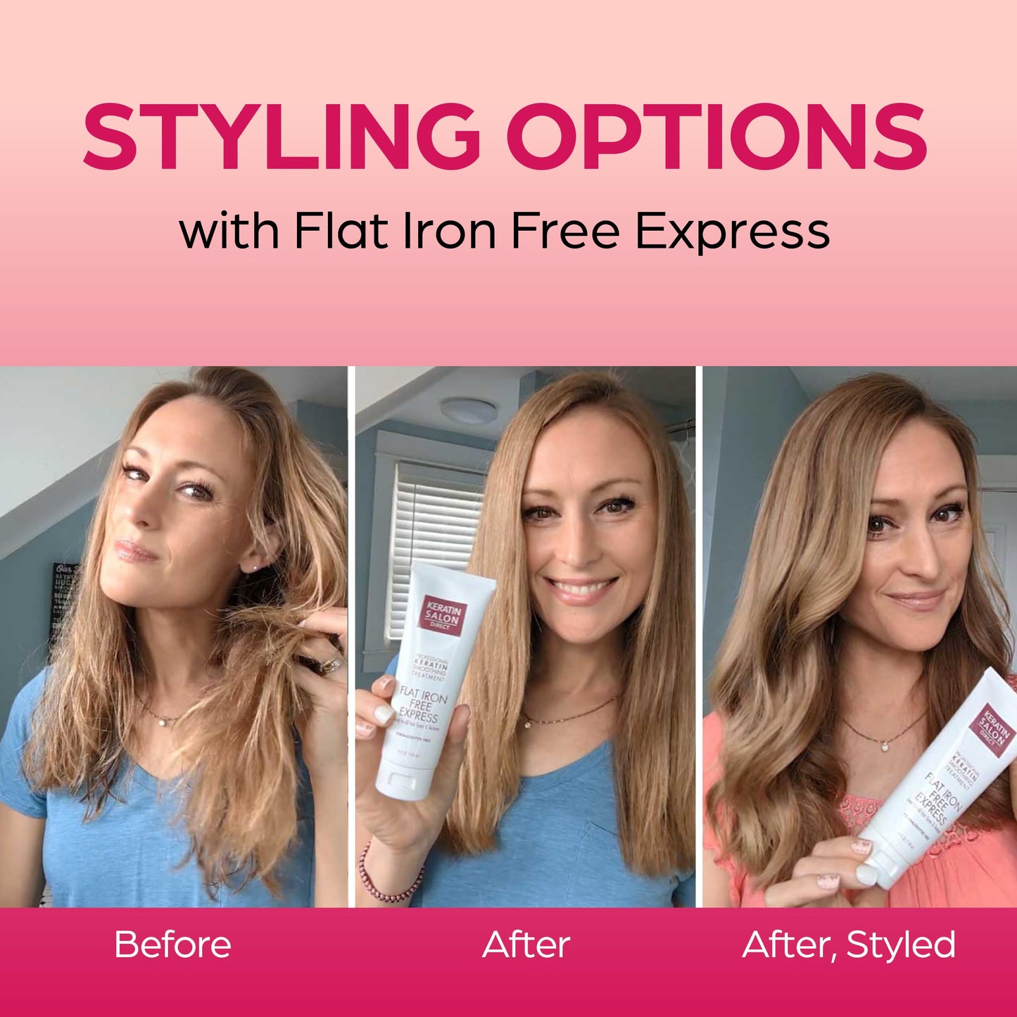 Keratin Salon Direct Treatment - Salon Quality, No Flat Iron Needed (4 oz)