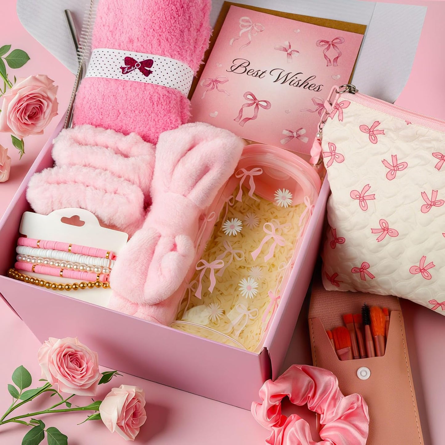 Exquisite Birthday Gifts for Girls & Teens | Unique Gift Baskets for Women - Pink