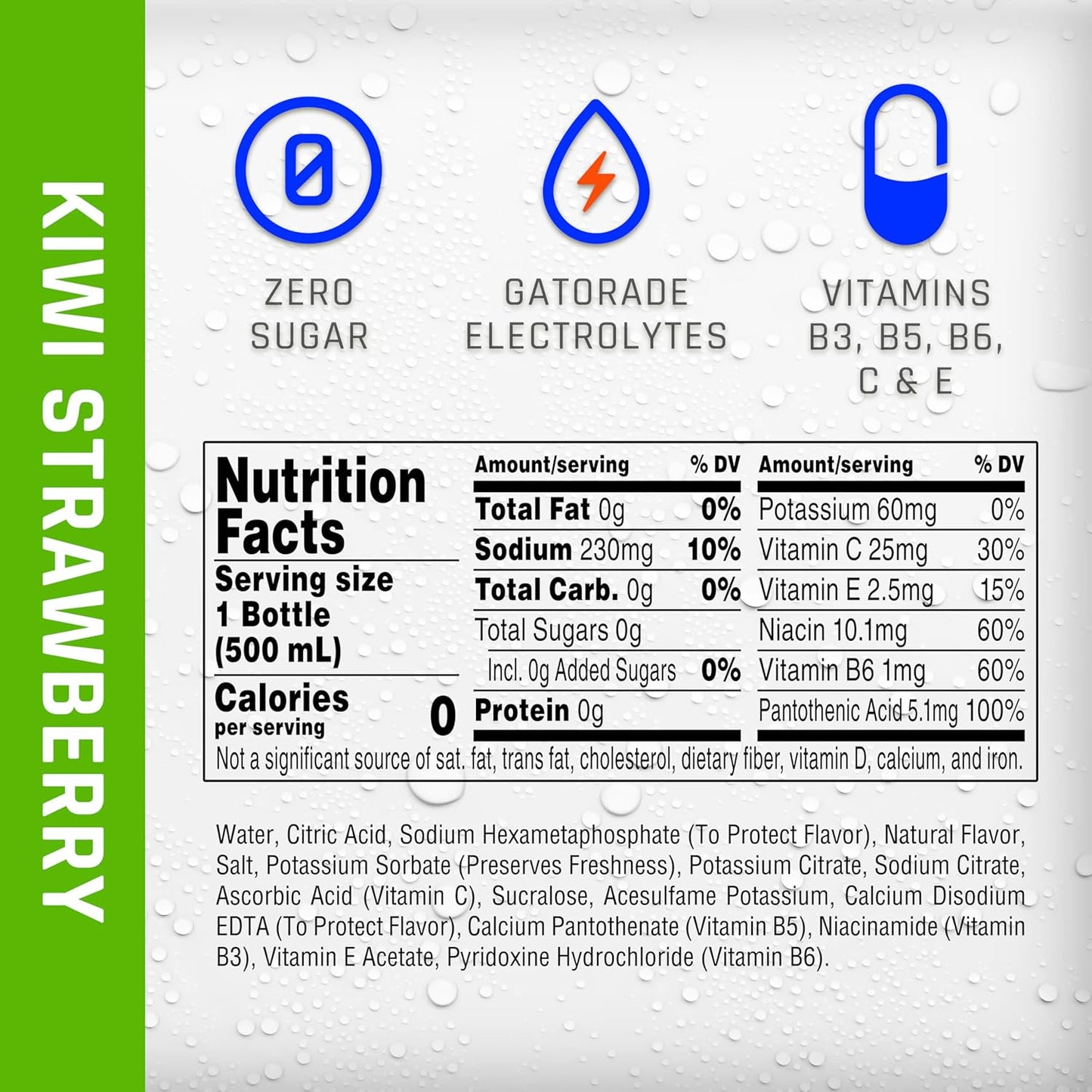 Propel Kiwi Strawberry Zero Calorie Sports Water - Electrolytes & Vitamins C&E | 16.9 Fl Oz (12 Pack)