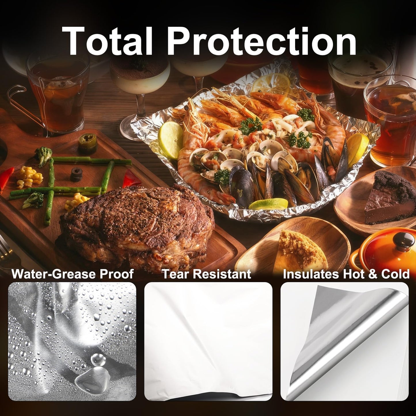 EUSOAR Sandwich Paper Wraps, 100 Sheets 12"x 12" White Heat Insulated Burritos Wrappers, Precut Aluminum Foil Grease-Resistant Hamburger Sandwich Hot Dogs BBQ Wrapping Paper Sheets for Deli Food