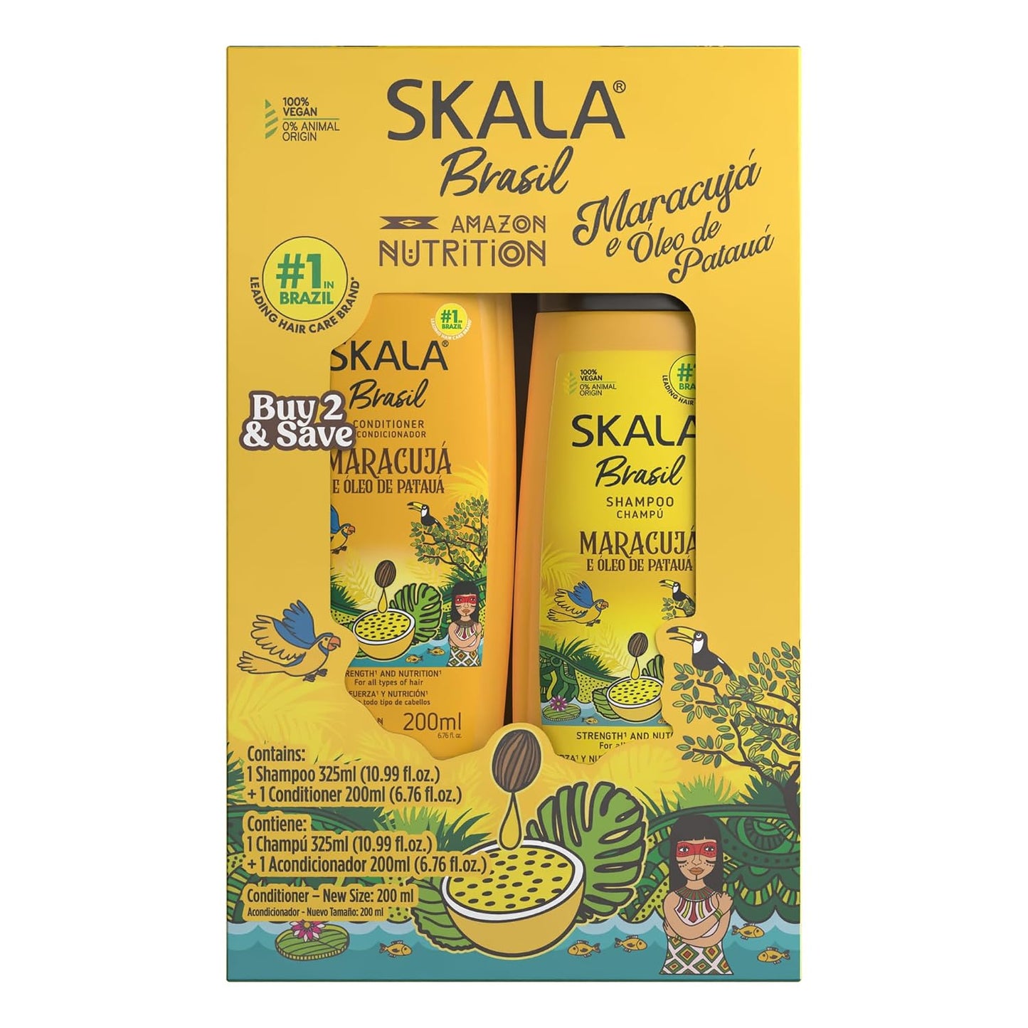 Skala Maracuja Shampoo & Conditioner Set - Nourishing Hair Care | 325ml