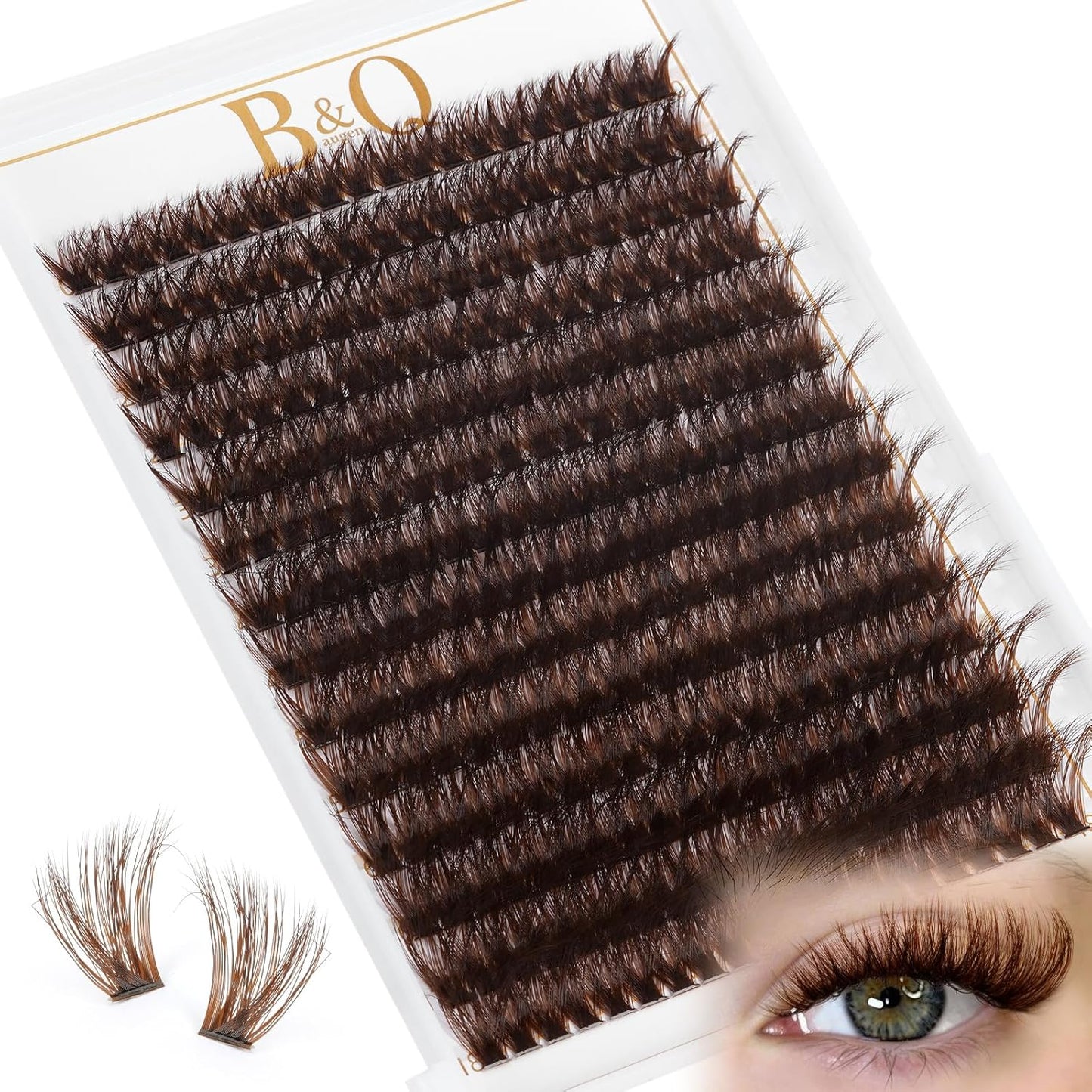 Lash Clusters 280PCS - Natural Wispy Eyelash Extensions 9-16mm | Soft Thin Band for DIY Comfort
