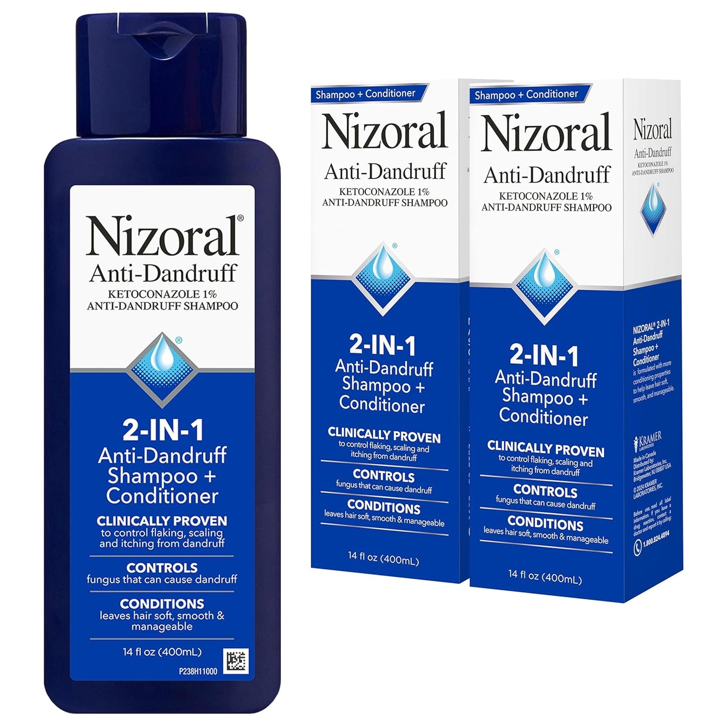 Nizoral Anti-Dandruff Shampoo - 1% Ketoconazole, Fresh Scent | 7 Fl Oz