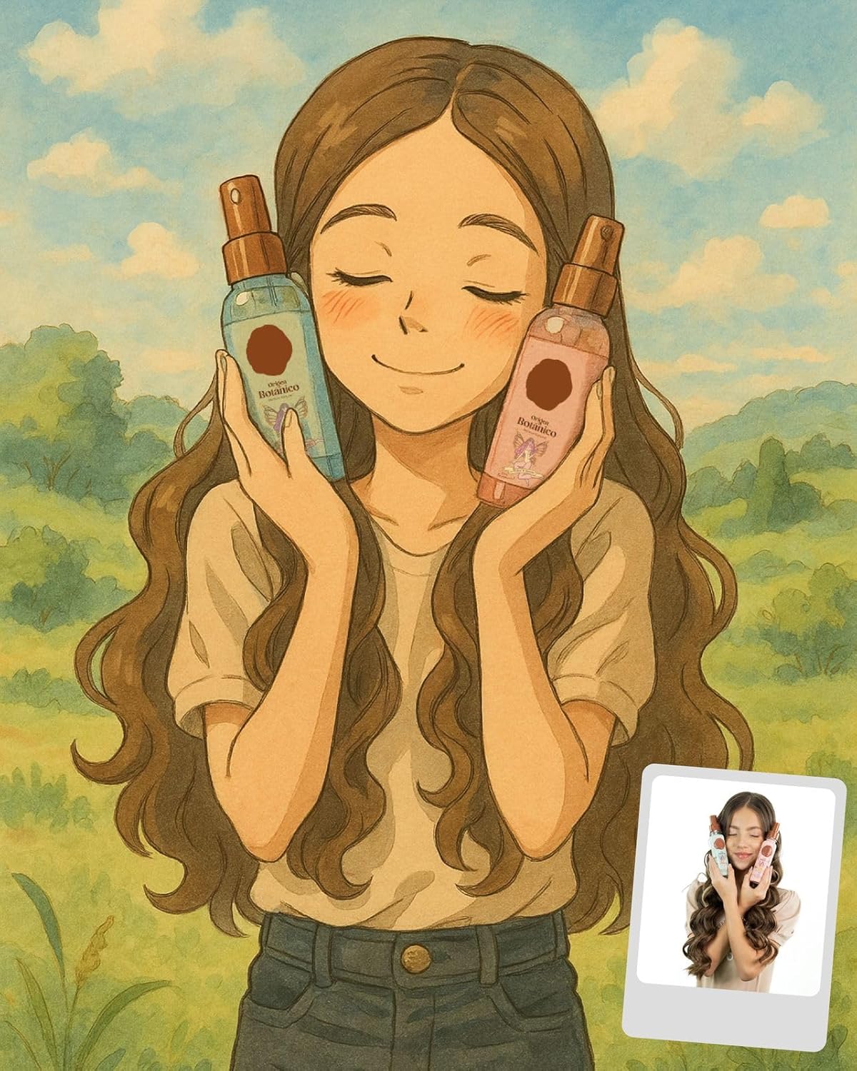 Hair Perfume | Leave-In Conditioner Spray with Frizz Control & UV Protection - 120ML Floral & Fruity Scent