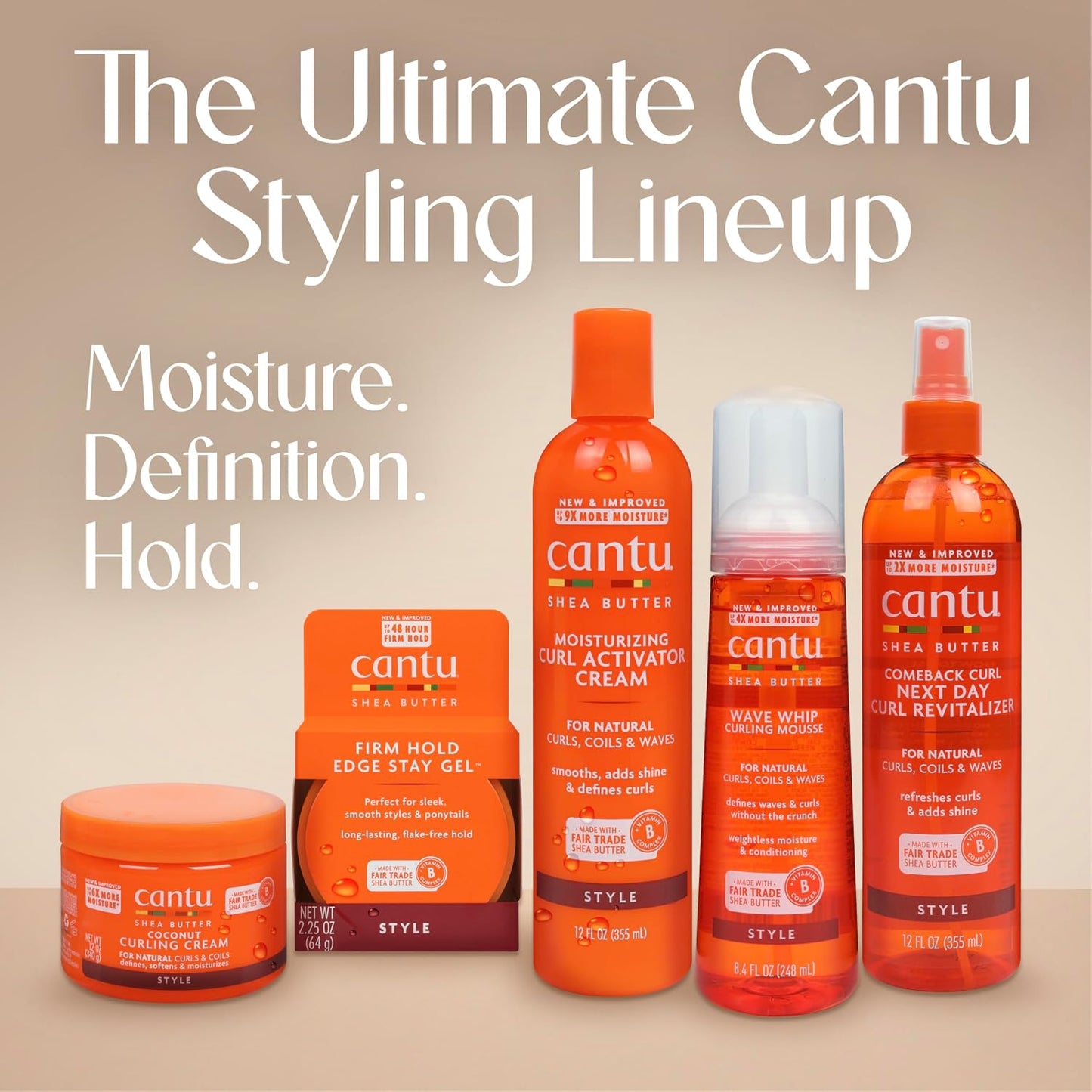 Cantu Extra Hold Edge Stay Gel - Long-Lasting Hold for Smooth Edges | 2.25 Oz