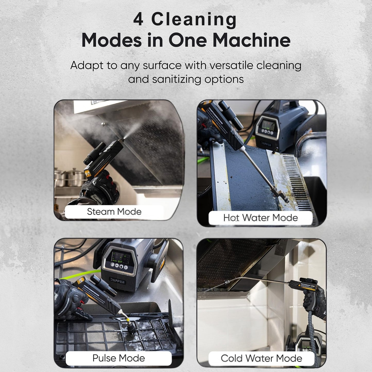 5-in-1 High Pressure Steam Cleaner, Portable Commercial Steamer for Grout, Tile, Car & Home Cleaning, 6 Bar High Heat Multi-Surface Cleaner, 2200W, 110V