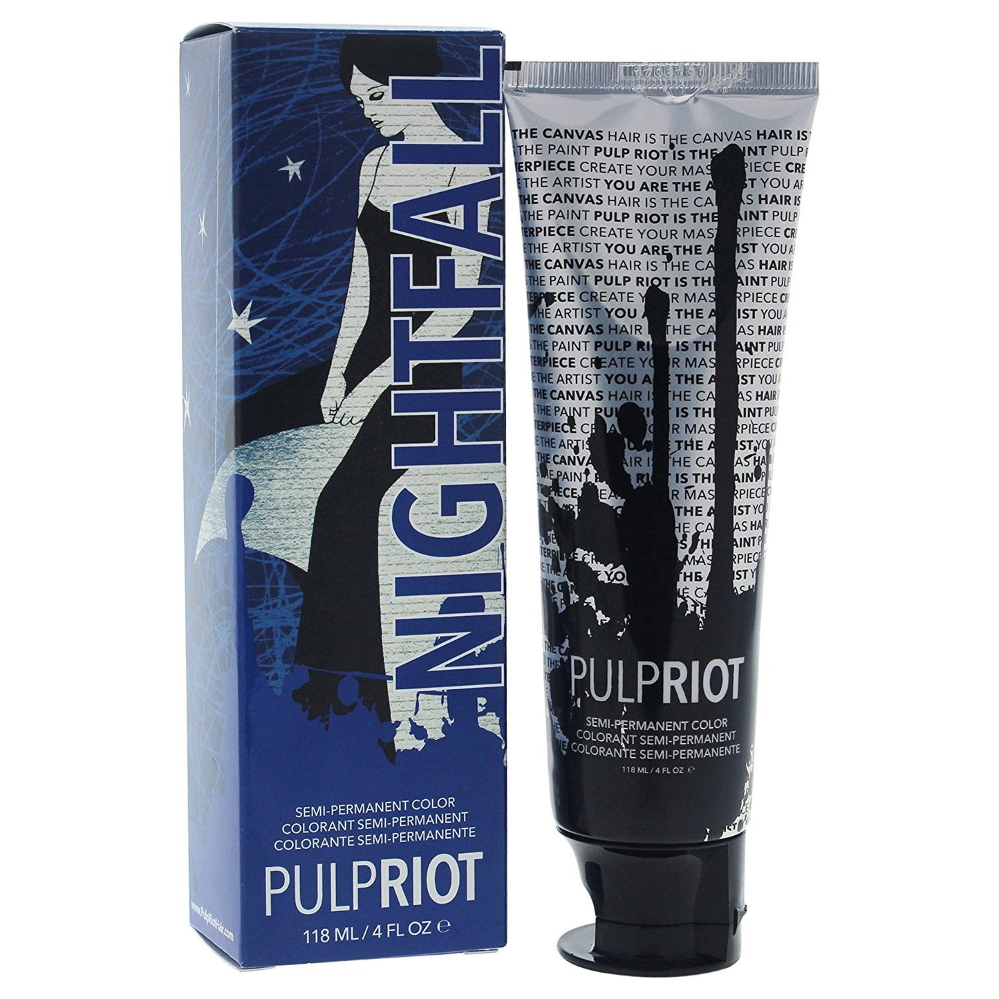 Pulp Riot Semi-Permanent Hair Color - Nightfall Blue, 4 Ounce | Vibrant Unisex Shade