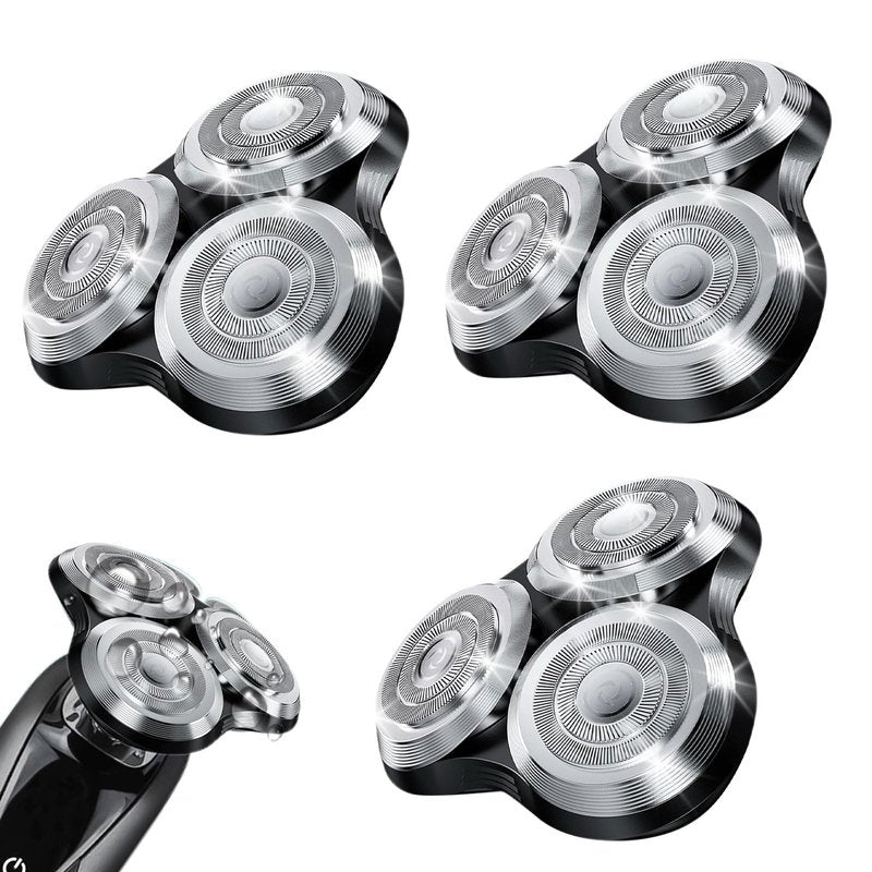New Upgrade SH90 Replacement Shaver Heads Compatible with Philips Norelco Series 9000 (S9000) Shavers Replacement Heads (SILVER(3pcs))
