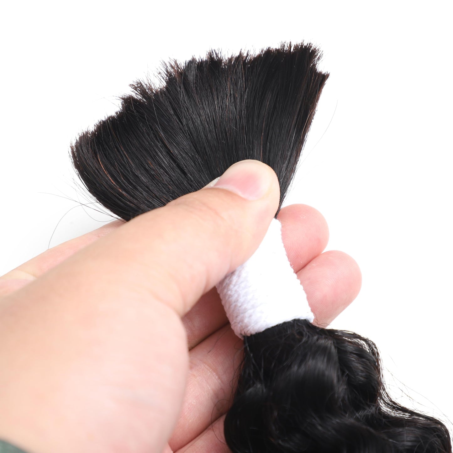 Human Braiding Hair for Boho Braids 2 Bundles 100g 22Inch Water Wave Human Hair Braiding Hair 12A Brazilian Virgin No Weft Hair Extensions for Bohemian Knotless Braids Bulk Human Hair for Braiding