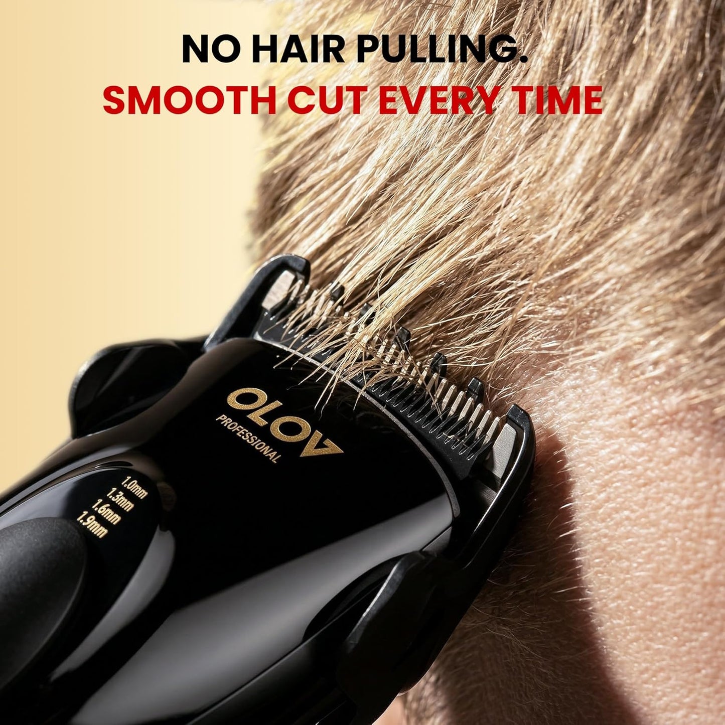 Cordless Hair Clippers for Men - Adjustable 4 Length Settings, 2-Speed, Rechargeable Ceramic Blade | Black