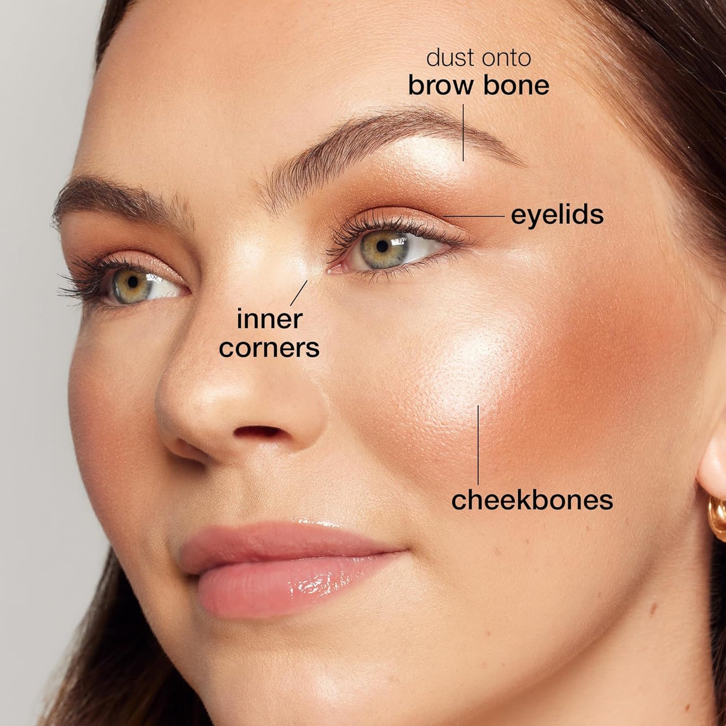 Tarte Glow Wardrobe - Highlighting Eye & Cheek Palette | Vegan All-in-One Blush, Bronze & Highlighter, Full Size