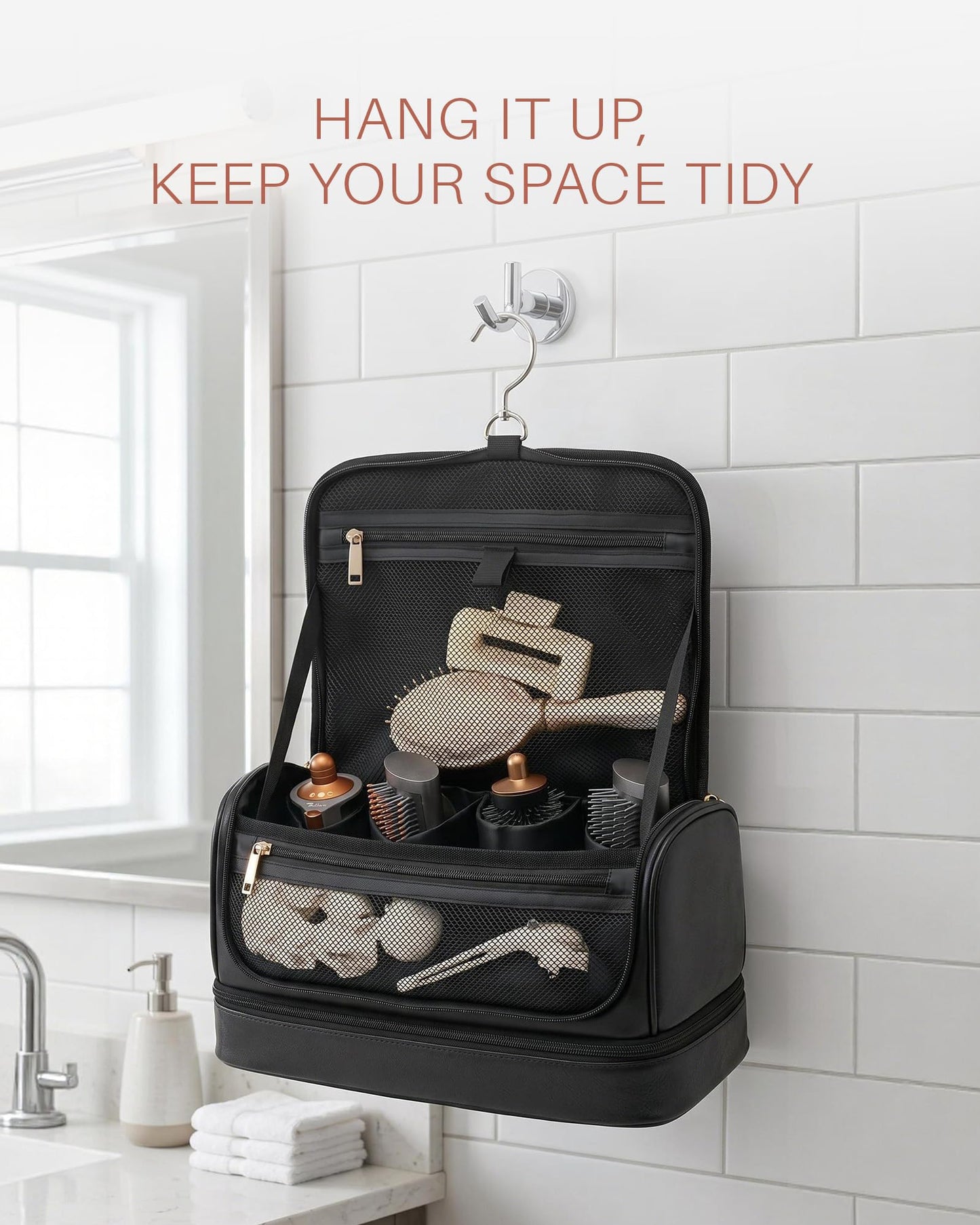 Noldena Hair Tools Travel Bag Compatible with Dyson Airwrap