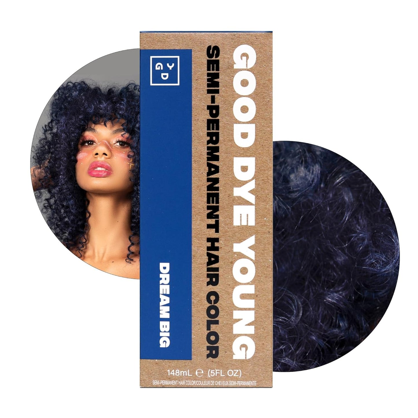 Good Dye Young Semi-Permanent Hair Color - Vegan Brown Hair Dye | Lasts Up to 24 Washes, 5FL OZ