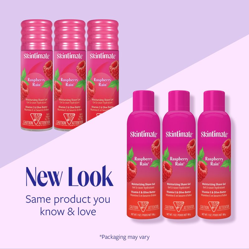 Skintimate Raspberry Rain Shave Gel for Women, 3 Pack | Skintimate Shaving Cream for Women, Womens Shaving Cream, Shave Cream, Shaving Foam, Womens Shave Gel, Pack of 3, 7oz each