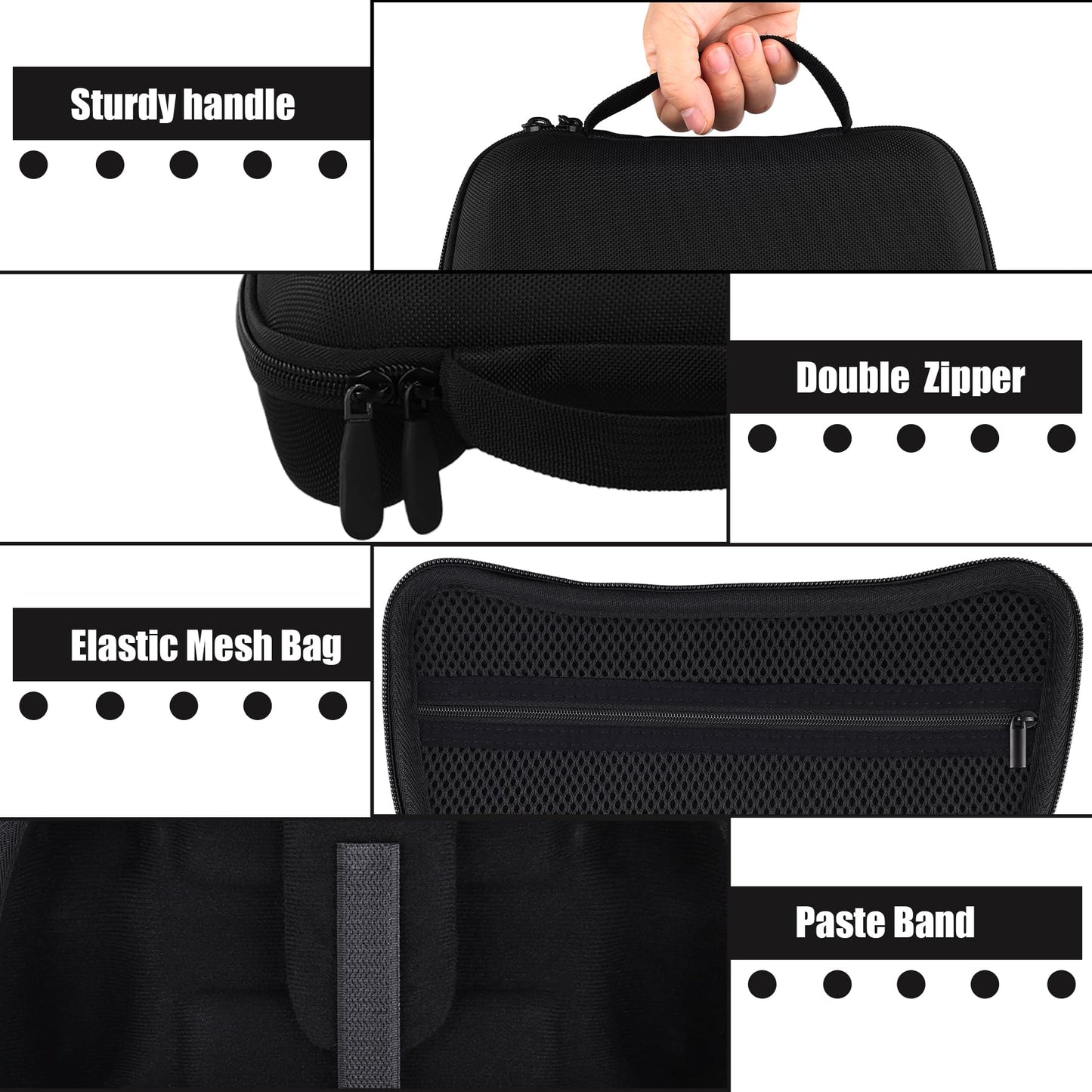 Aenllosi Hard Carrying Case for Razer Kishi V3 Pro/Kishi Ultra Gaming Controller, Razer Phone Controller Organizer, Black (Case Only)