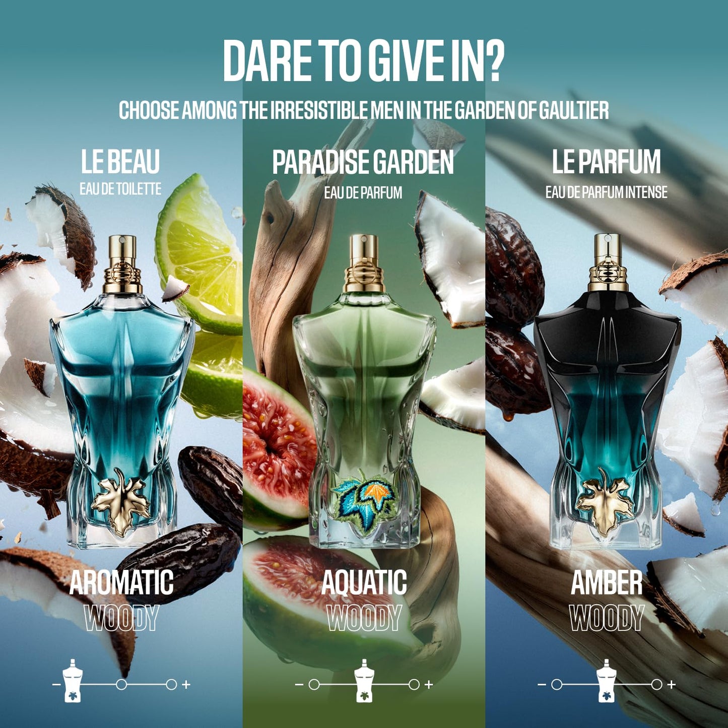 Jean Paul Gaultier Le Beau Eau de Toilette for Men - Addictive Woody Cologne with Bergamot & Coconut | 4.2 oz Spray