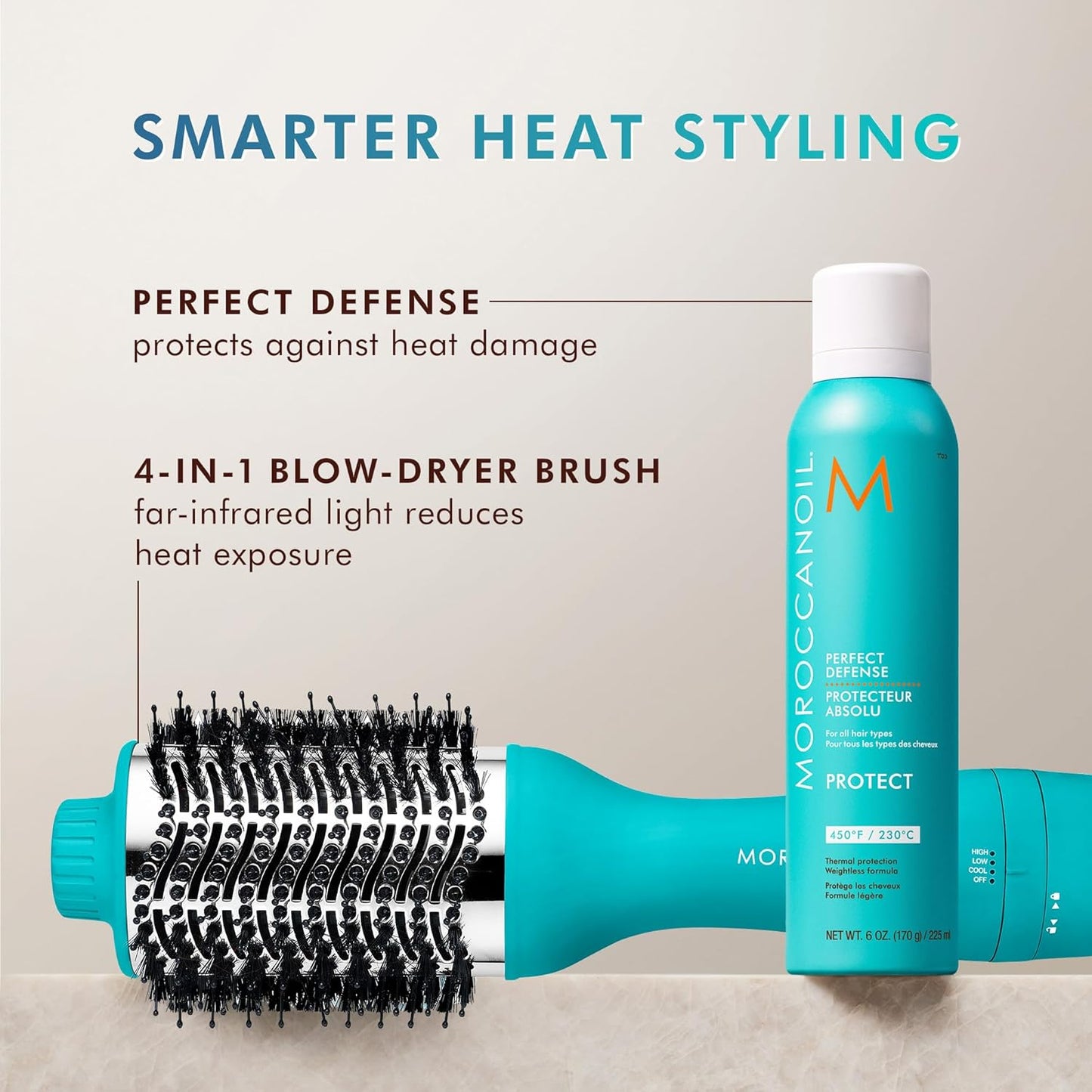 Moroccanoil Perfect Defense | Heat Protectant Spray for All Hair Types - 6.8 oz