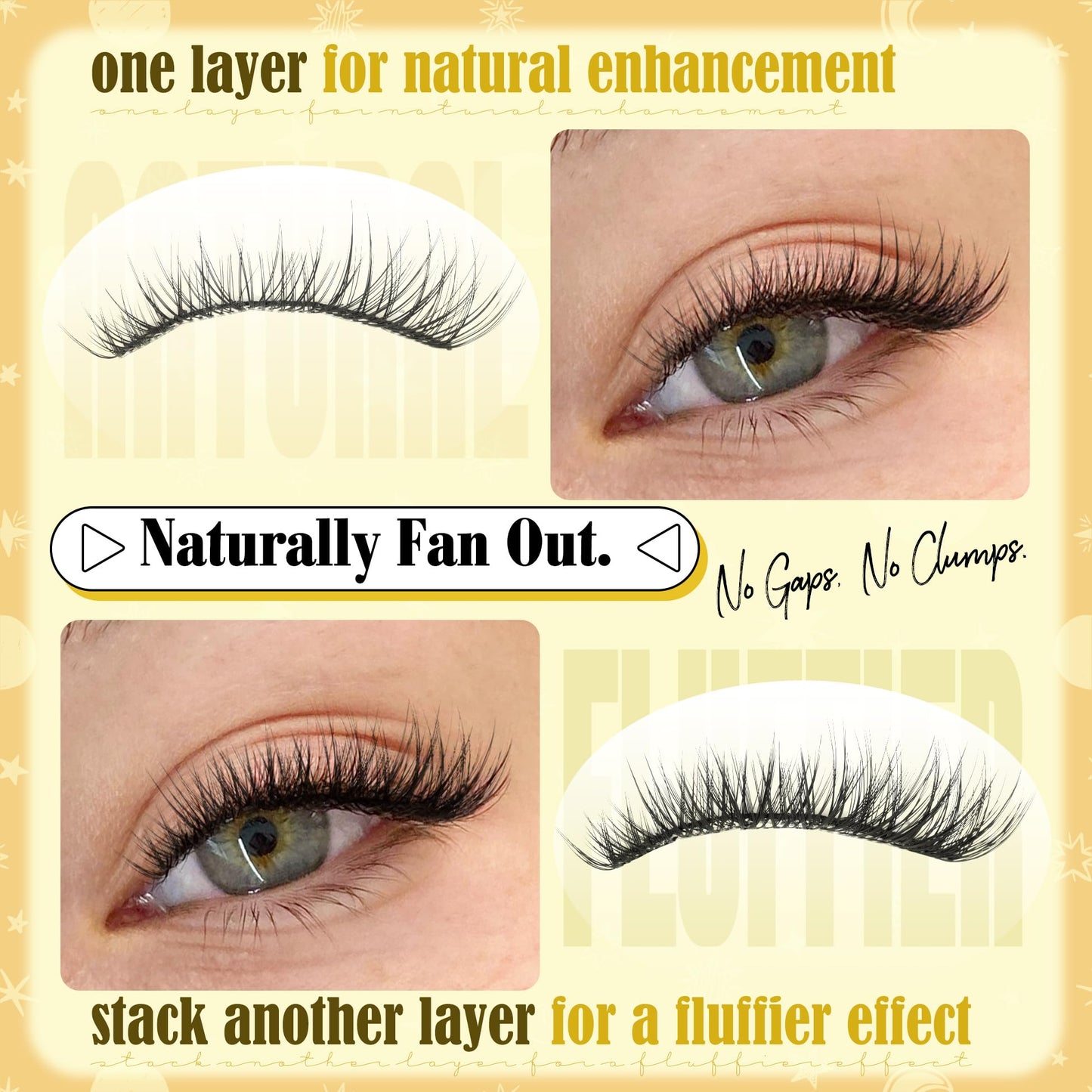 Short Lash Clusters Natural Cluster Eyelash Extensions 8-10-12MM Clear Band Cluster Lashes Extensions Wispy Individual Lashes CC-Curly Eyelash Clusters Pestañas Postizas Naturales 144Pcs DIY Lashes