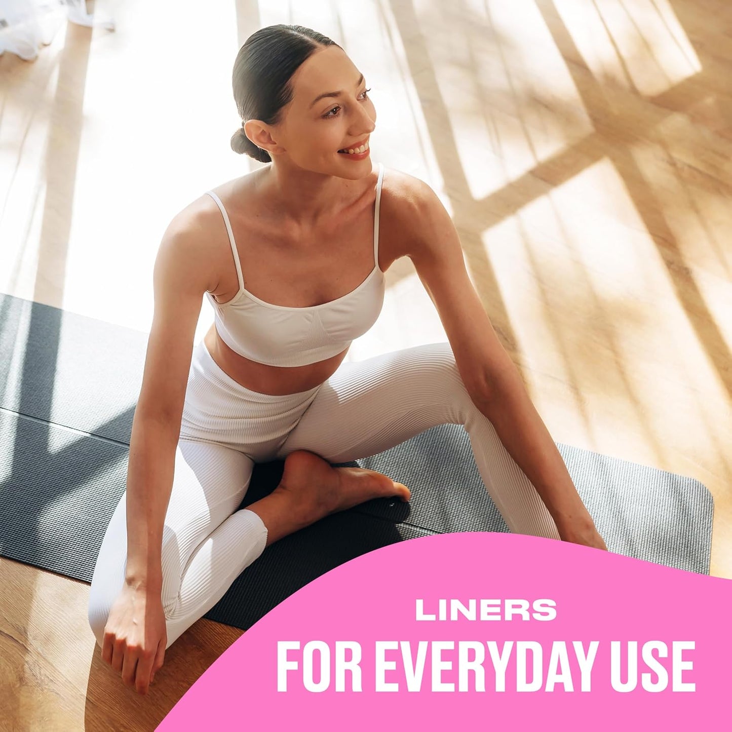 Carefree Panty Liners for Women - Unwrapped & Unscented Thong Liners | 49 Count