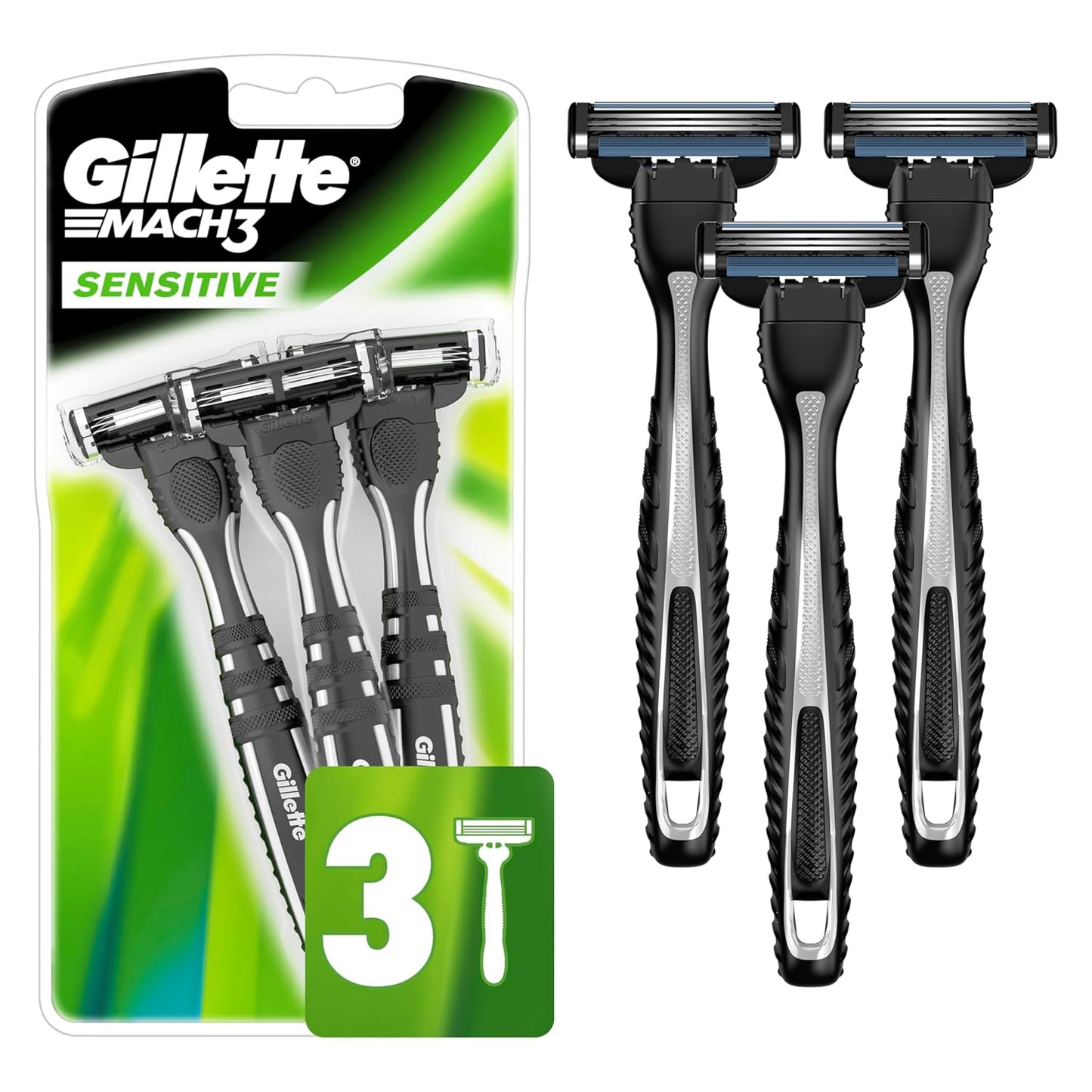 Gillette Disposable Razor - Precision Blades for a Smooth Shave | 5 Count Pack