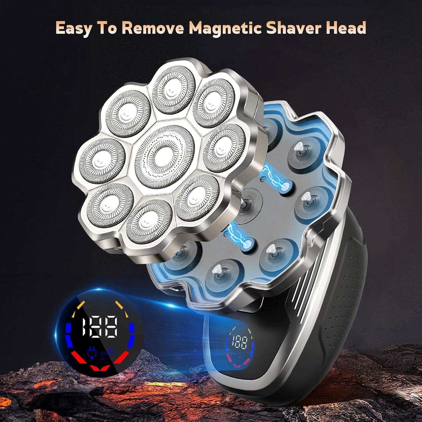 Electric Razor for Men - 9D Floating Head Shaver with Wet & Dry Function | 5-in-1 Body Groomer