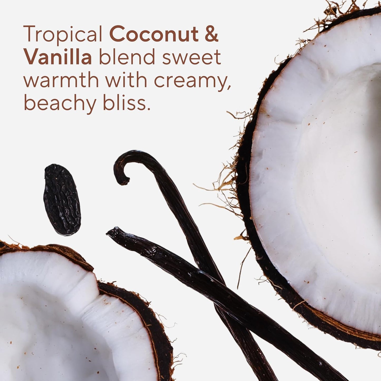 Coconut & Vanilla Exfoliating Body Scrub - Gentle Formula for Soft, Smooth Skin | 12 oz