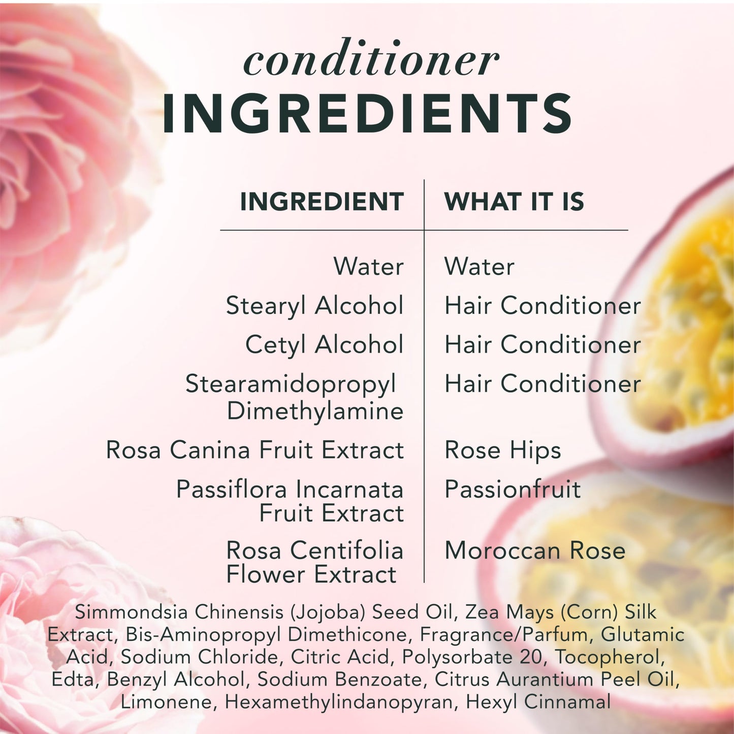 Herbal Essences Shampoo & Conditioner Set, Rose Hips + Passionfruit - Smooth Collection, Paraben-Free, Color-Safe, Shiny Hair with Jojoba & Vitamin E, 29.2 Fl Oz Each, 2-Pack