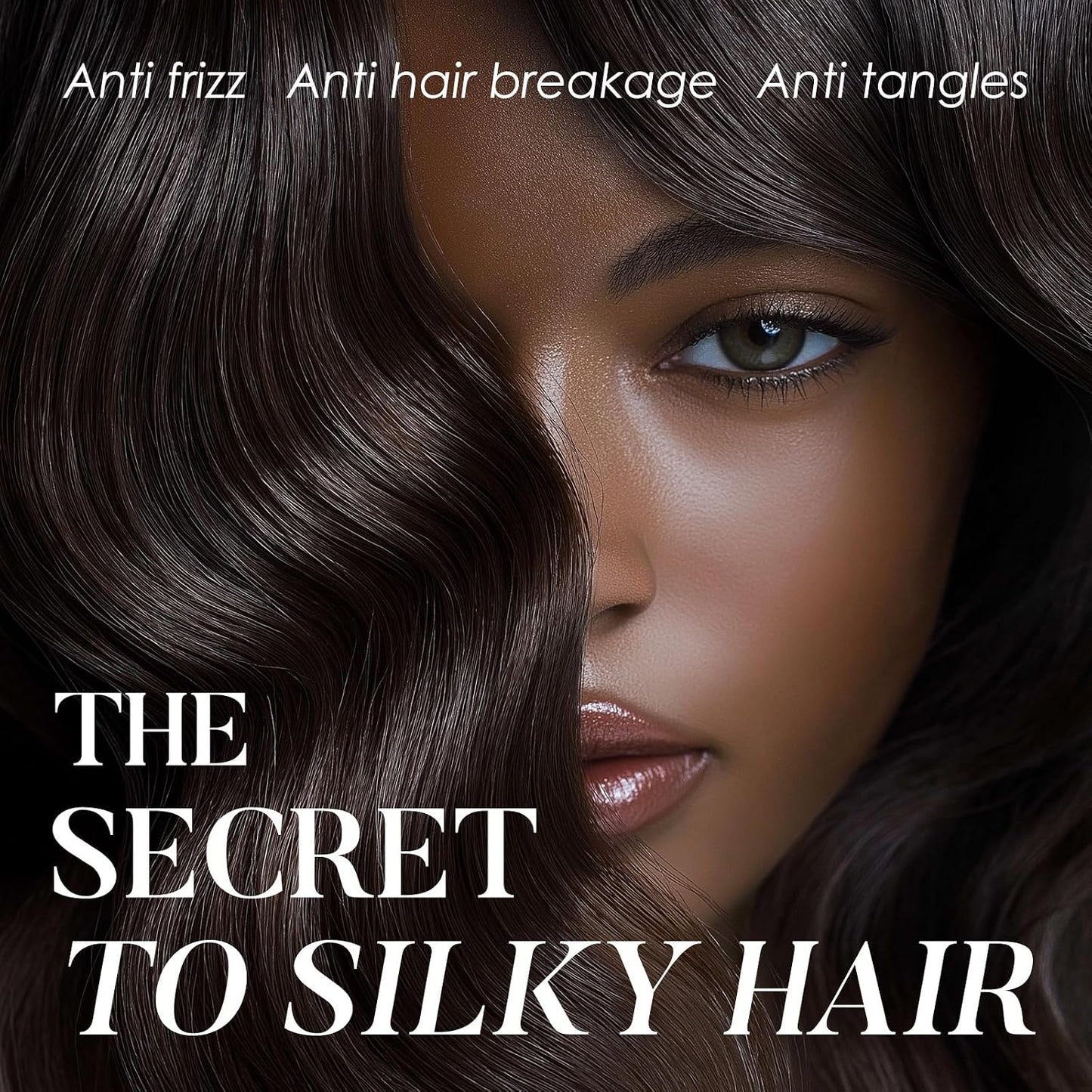 LULUSILK 100% Mulberry Silk Bonnet - Anti-Frizz Sleep Cap for Curly Hair | Black, Single Pack